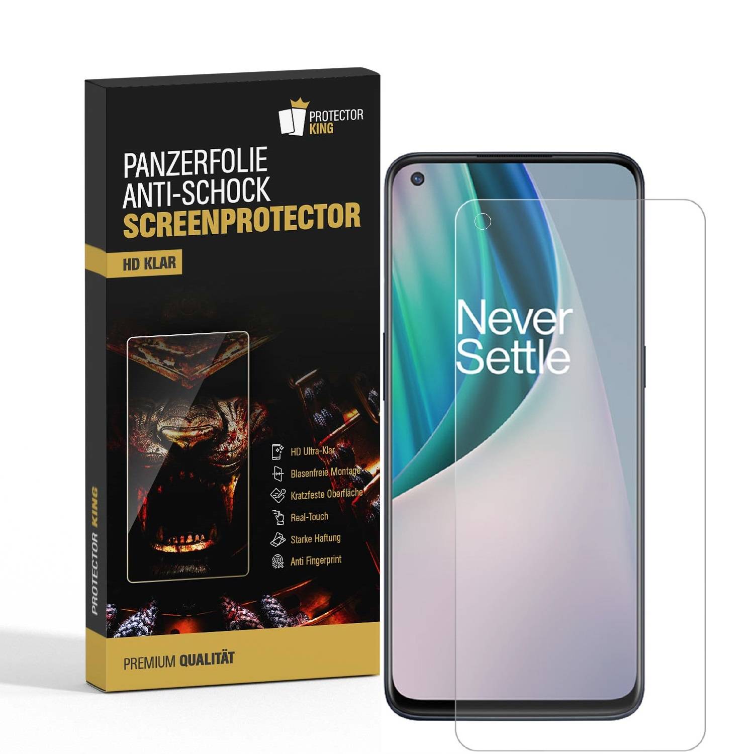 6x Panzerfolie für OnePlus Nord N10 ANTI-SCHOCK Displayschutz Schutzfolie KLAR