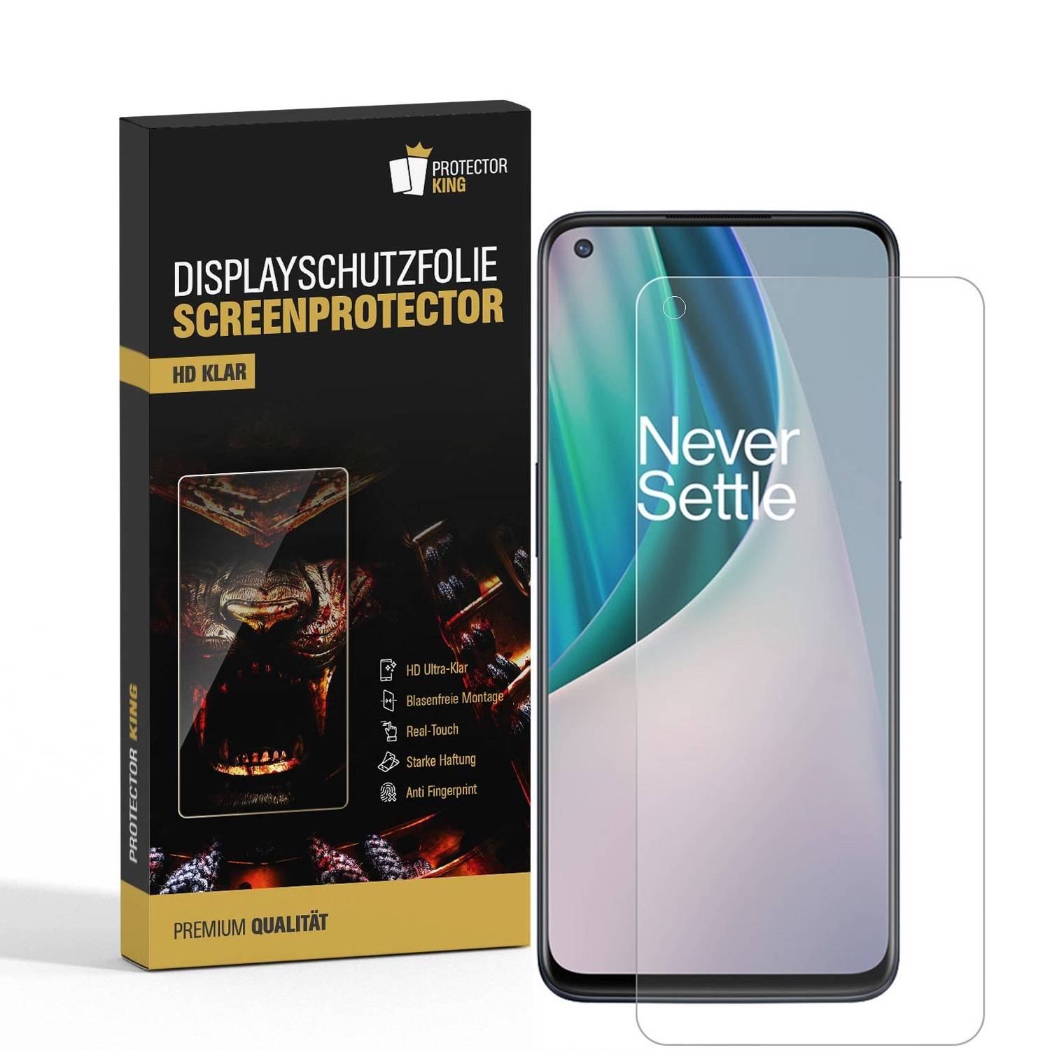 3x Displayfolie für One Plus Nord N10 Displayschutzfolie Schutzfolie HD KLAR