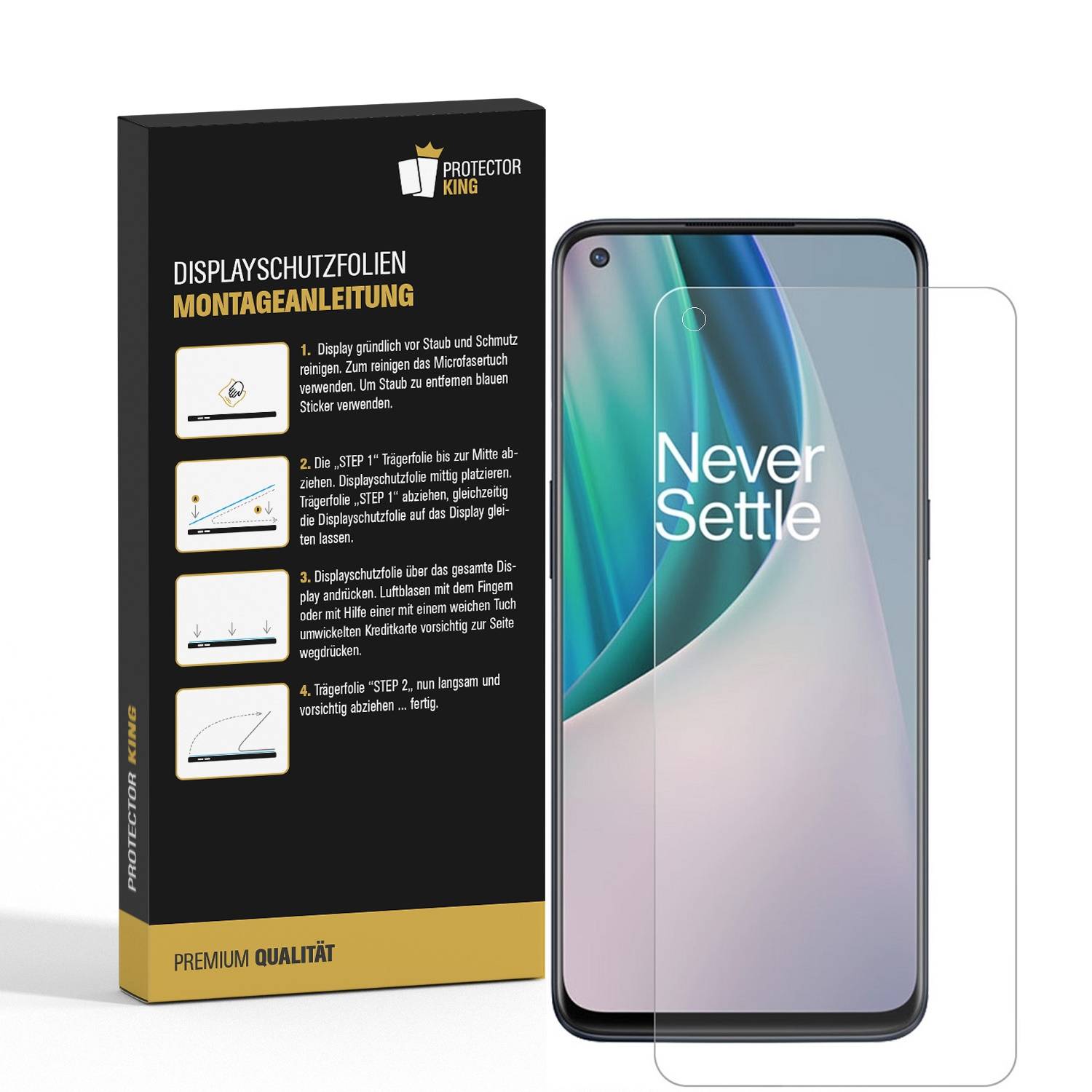 6x Displayfolie für OnePlus Nord N10 Displayschutzfolie ANTI-REFLEX MATT Schutzfolie