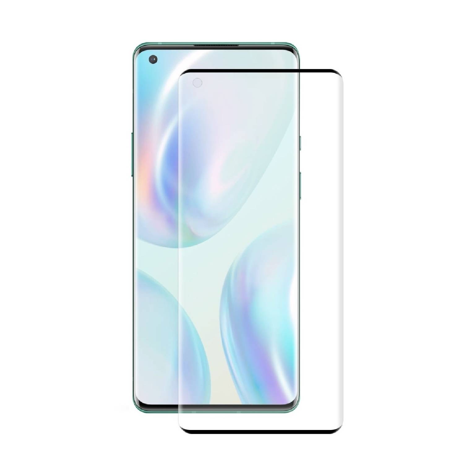2x 9D Keramik-Glass für OnePlus 9 Pro FULL COVER 3D KLAR Panzerfolie Displayschutz Schutzfolie Ceramic Screen-Protector