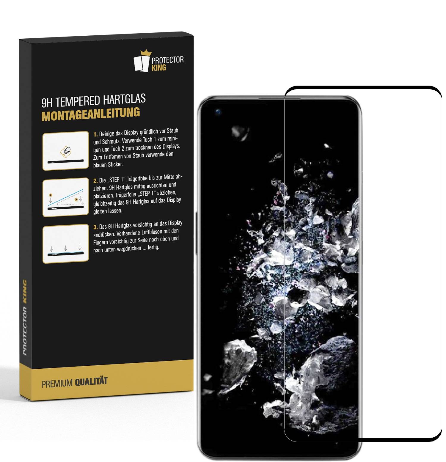 1x 9H Panzerglas für OnePlus 11 Pro FULL CURVED Displayschutz Schutzglas Panzerfolie Schutzfolie Displayglas Hartglas echtes Tempered