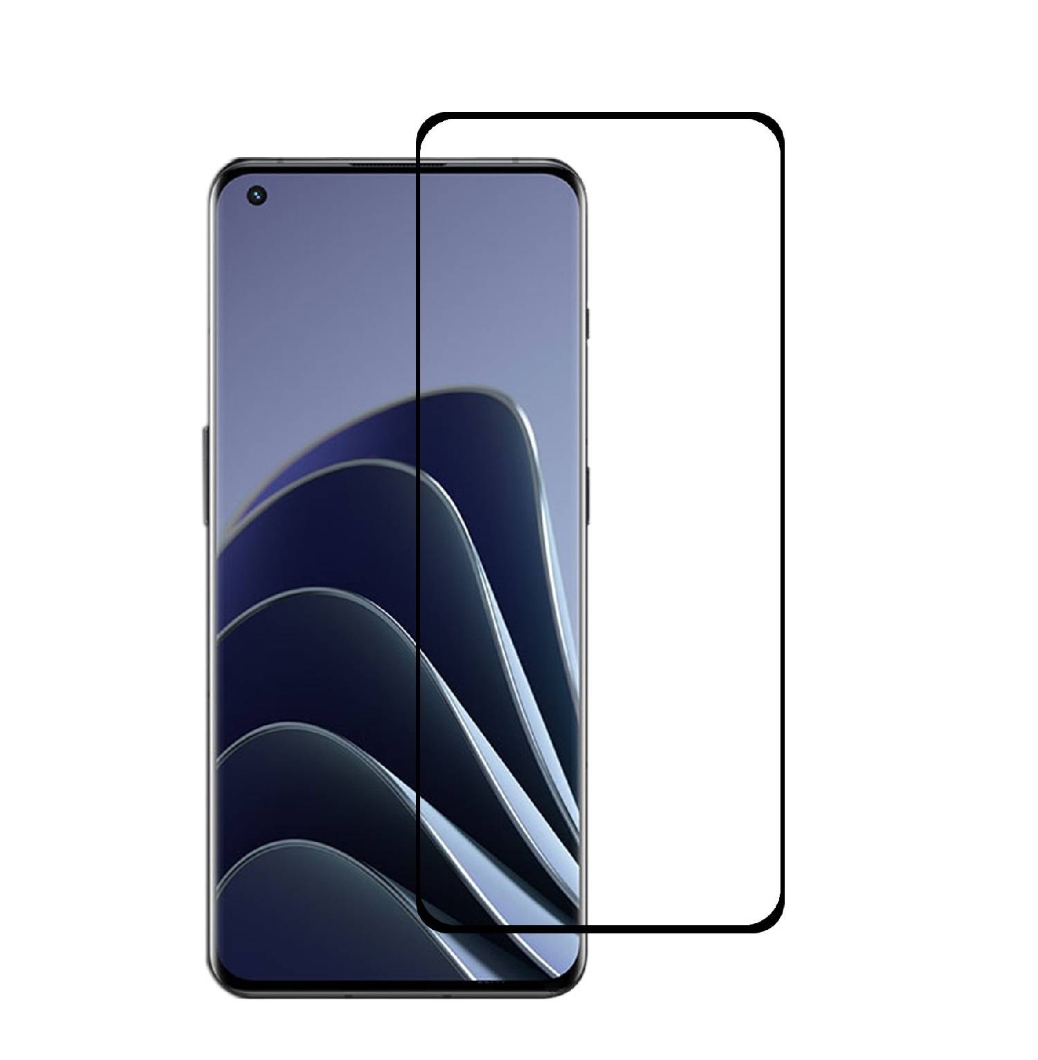 1x 9H Hartglas für OnePlus 10 Pro FULL CURVED Displayschutz Panzerfolie Schutzfolie Panzerglas Schutzglas Displayglas Tempered Glasfolie