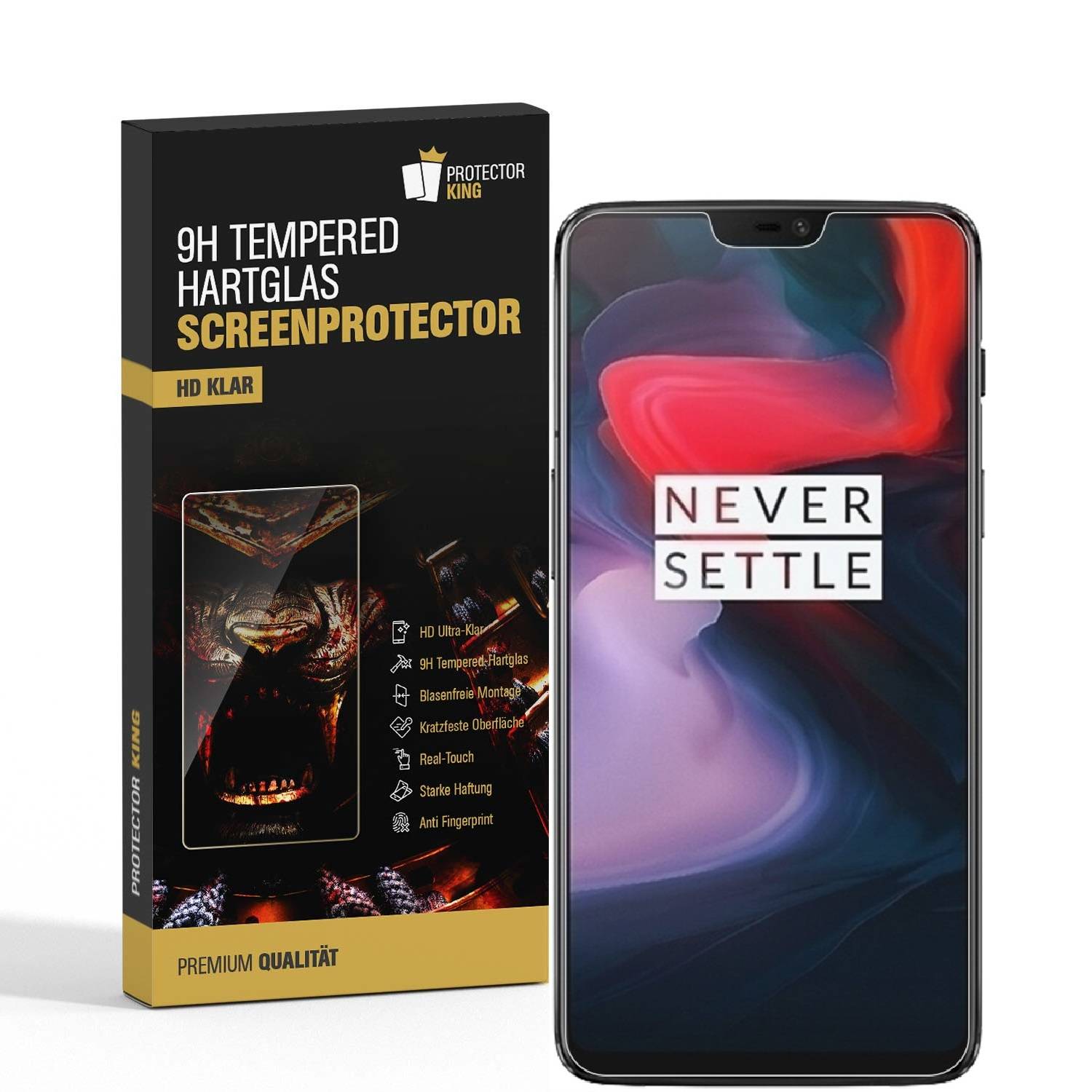3x 3D A++ 9H Hartglas für Oneplus 6 Displayschutz Schutzglas Schutzfolie Panzerfolie Panzerglas Displayglas Tempered Glasfolie Sicherheitsglas
