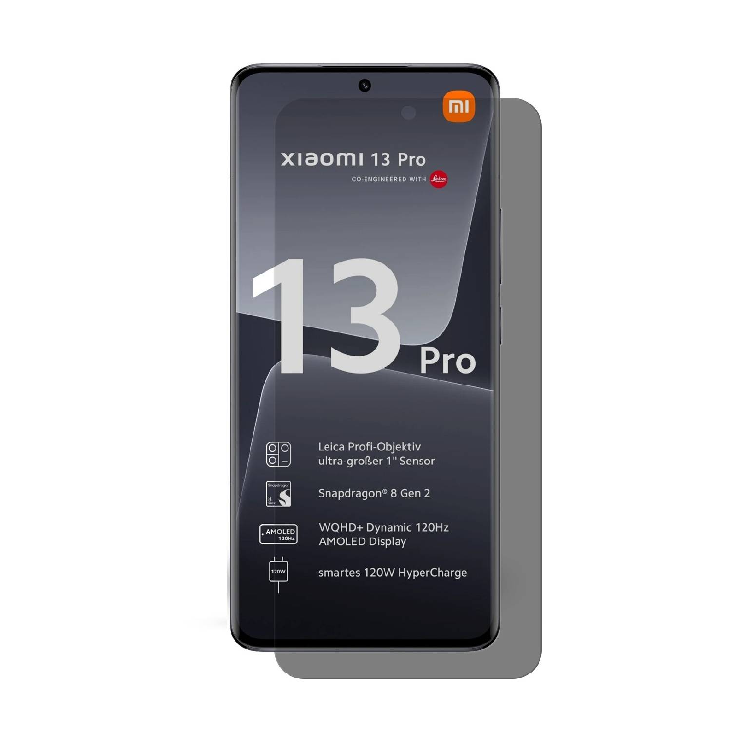 4x Blickschutz 9H Panzerhartglas für Xiaomi 13 Pro Sichtschutz Schutzglas Displayschutz Panzerfolie Schutzfolie echtes Tempered Panzerglas Screen