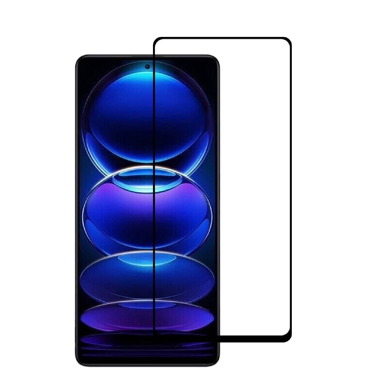 1x 9D Keramik-Glass für Xiaomi Redmi Note 12 Pro 5G FULL COVER 3D KLAR Panzerfolie Displayschutz Schutzfolie Ceramic Screen-Protector