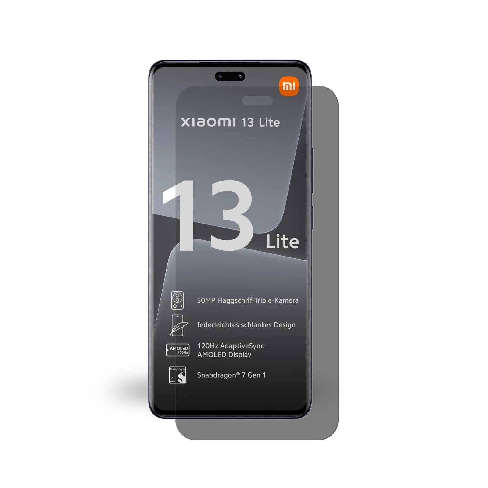 5x Blickschutz 9H Panzerglas Xiaomi 13 Lite ANTI-SPY Privacy Displayschutz Panzerfolie Schutzfolie Hartglas Schutzglas Displayglas Tempered