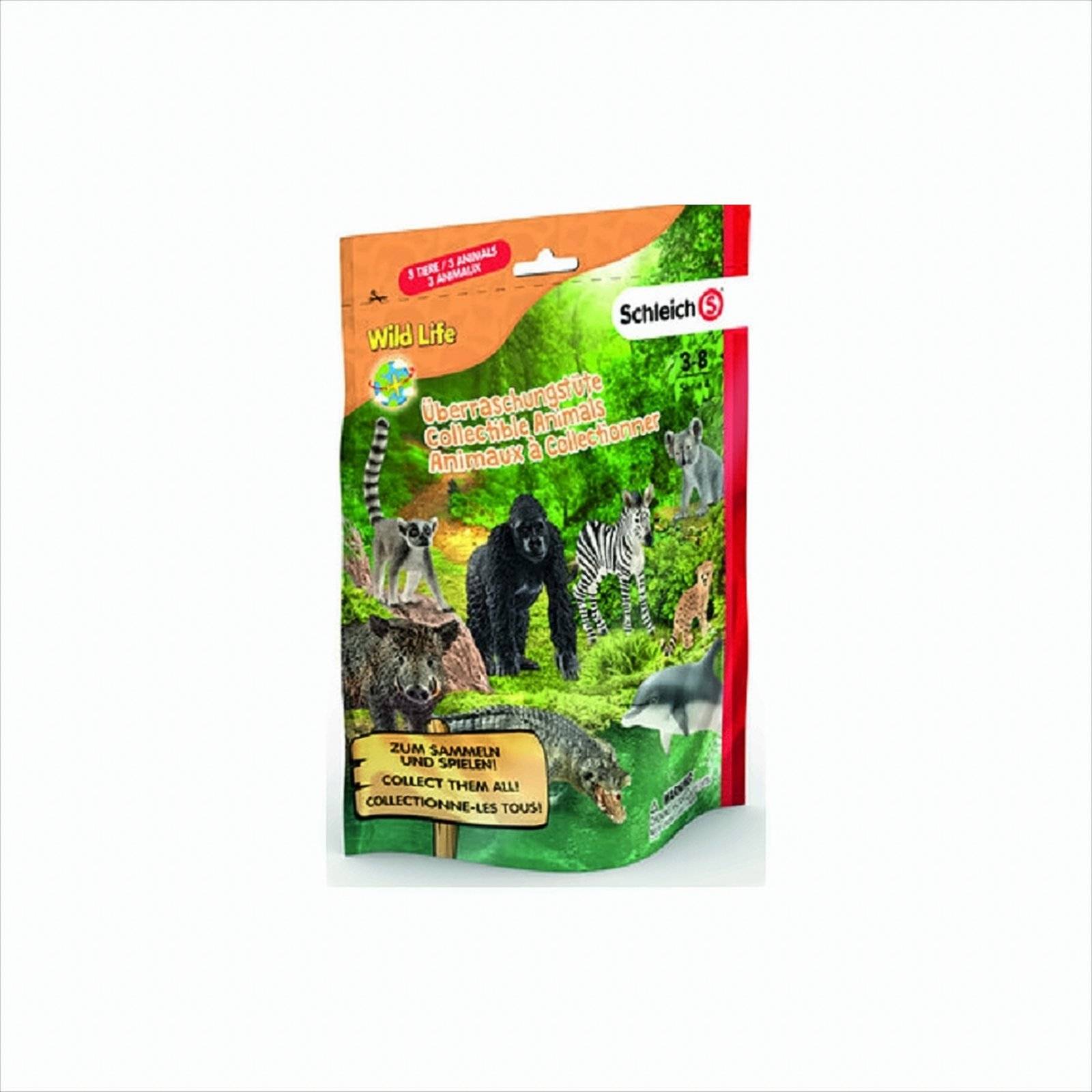 SCHLEICH - Wild Life, Überraschungstüte, 3 Tiere Neu & OVP