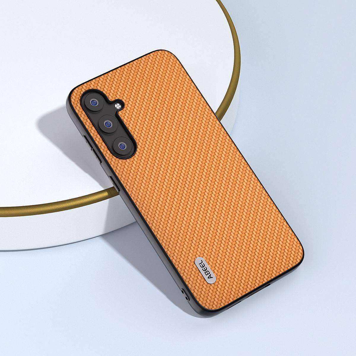 Für Samsung Galaxy S23 FE ABEEL Carbon Textur Schutz Hülle Case Cover
