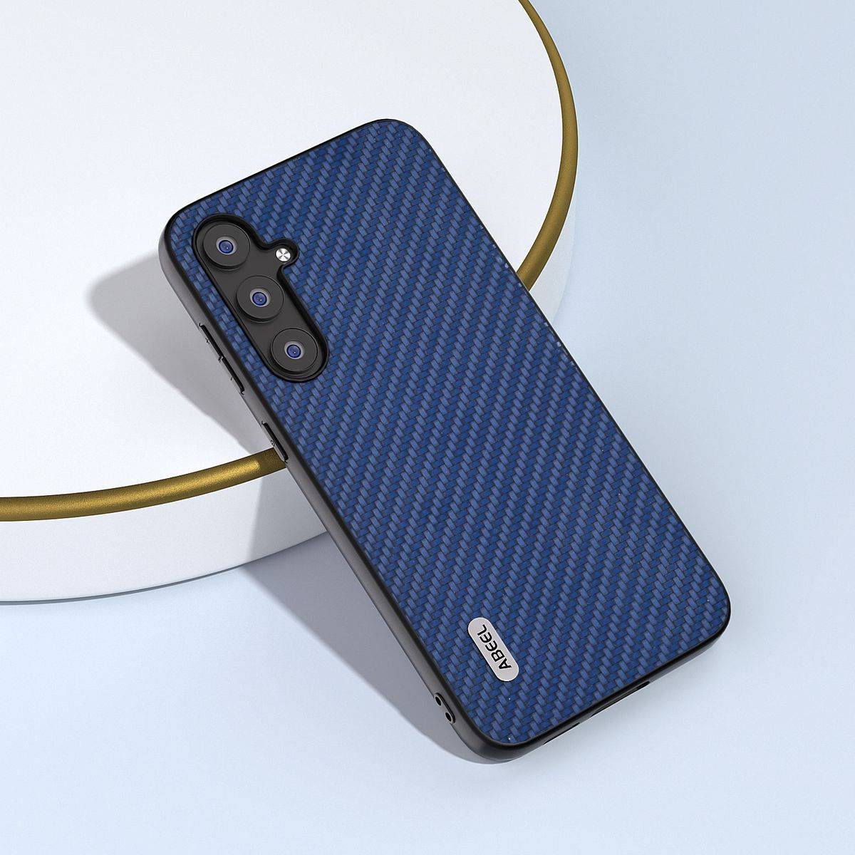 Für Samsung Galaxy S23 FE ABEEL Carbon Textur Schutz Hülle Case Cover