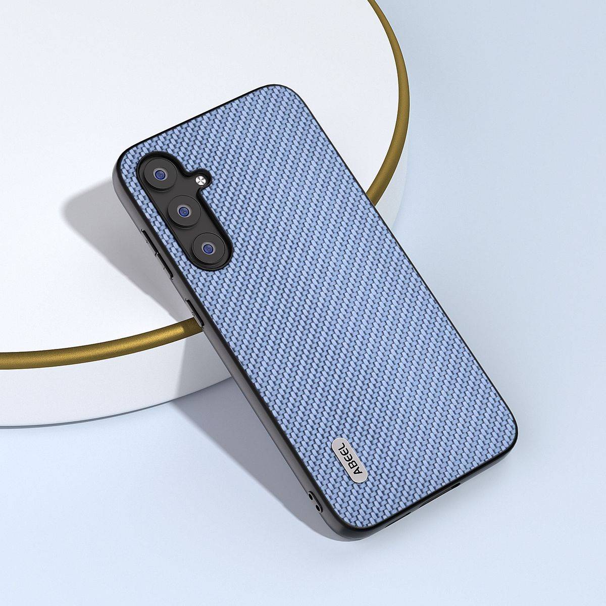 Für Samsung Galaxy S23 FE ABEEL Carbon Textur Schutz Hülle Case Cover