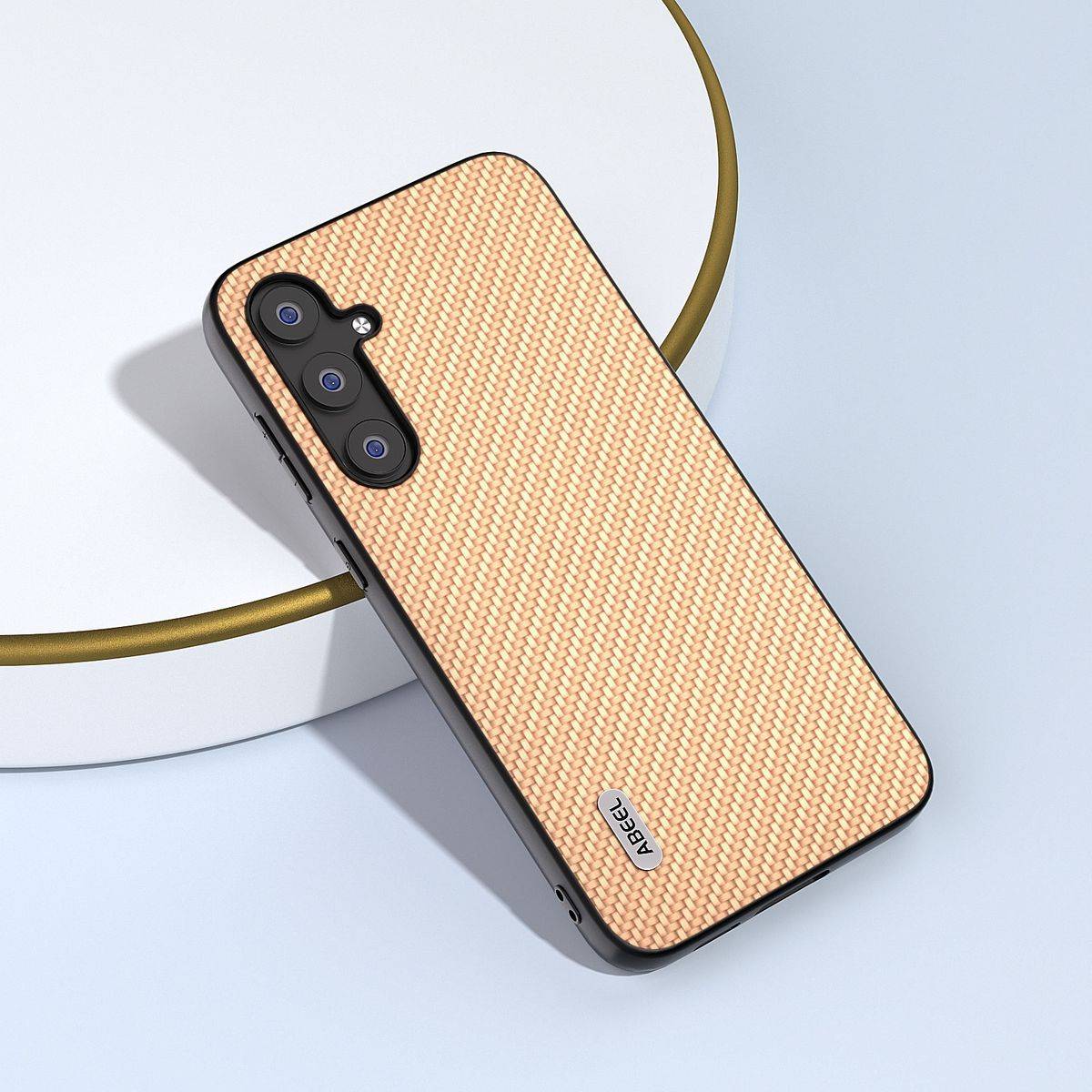 Für Samsung Galaxy S23 FE ABEEL Carbon Textur Schutz Hülle Case Cover
