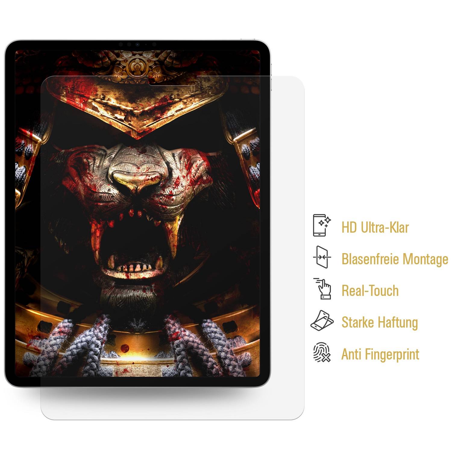 4x Displayschutzfolie für iPad Pro 12.9 2018 2020 2022 Displayfolie Schutzfolie KLAR