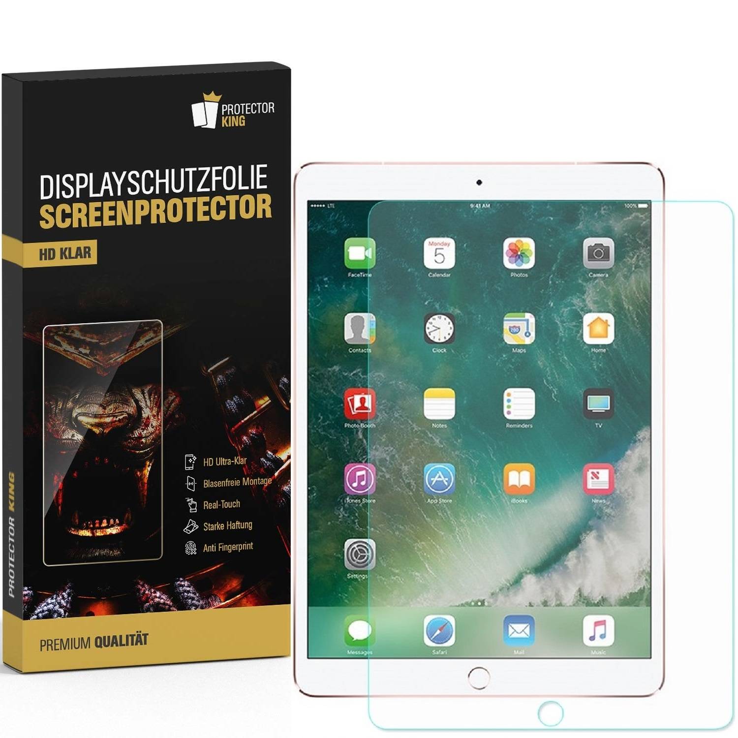 2x Displayschutzfolie für iPad Pro 12.9 2015/ 2017 Displayfolie Schutzfolie HD ULTRA KLAR