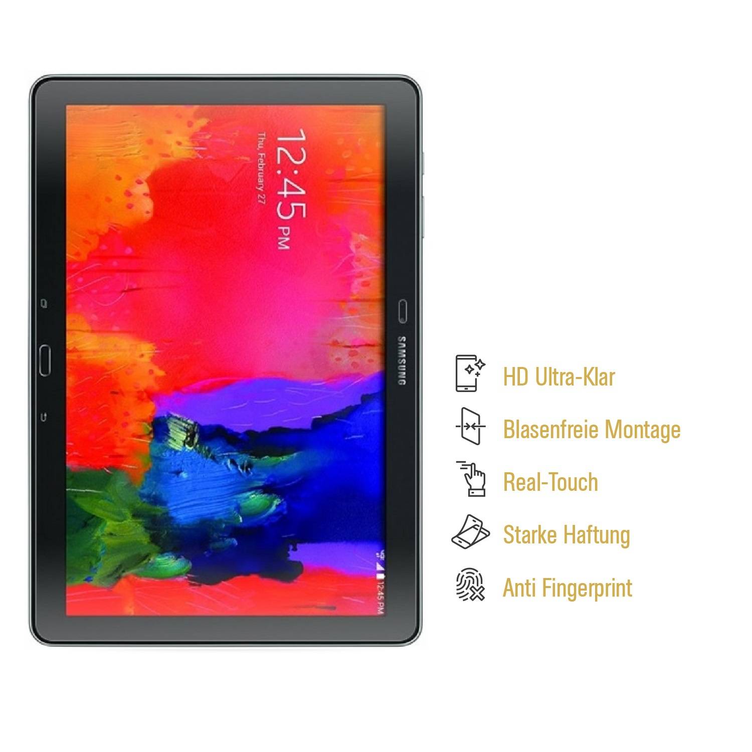 4x Displayschutzfolie für Samsung Galaxy Tab 4 10.1 Displayfolie HD KLAR