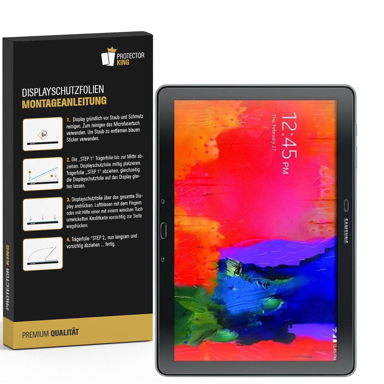 6x Displayschutzfolie für Samsung Galaxy Tab 4 10.1 Displayfolie HD KLAR