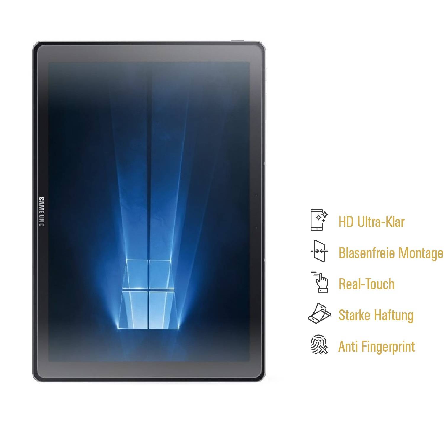 2x Displayfolie für Samsung Galaxy Tab Pro S Displayschutzfolie Schutzfolie KLAR