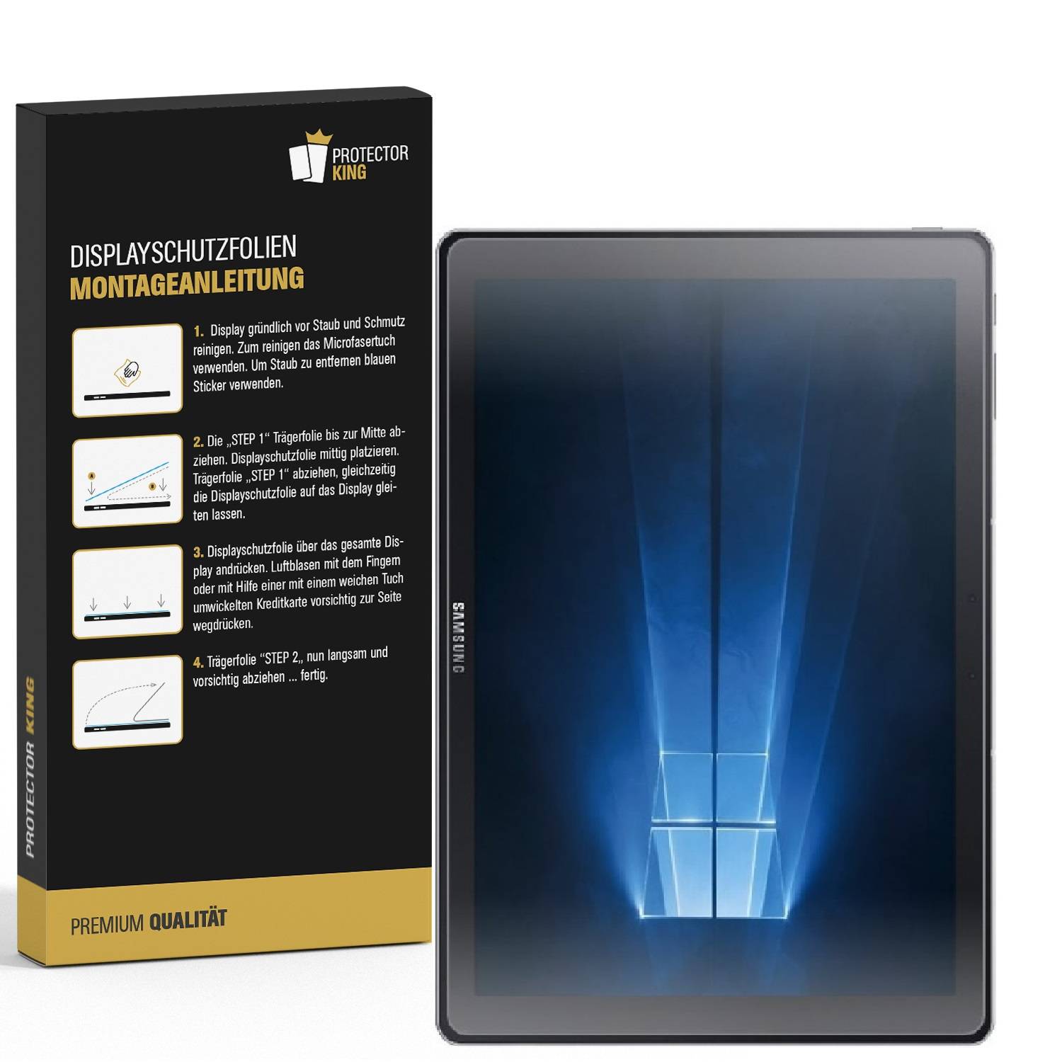 2x Displayfolie für Samsung Galaxy Tab Pro S Displayschutzfolie Schutzfolie KLAR