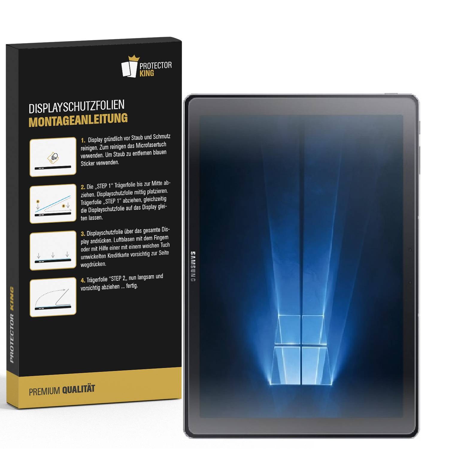 6x Panzerfolie für Samsung Galaxy Tab Pro S ANTI-SCHOCK Displayschutzfolie KLAR