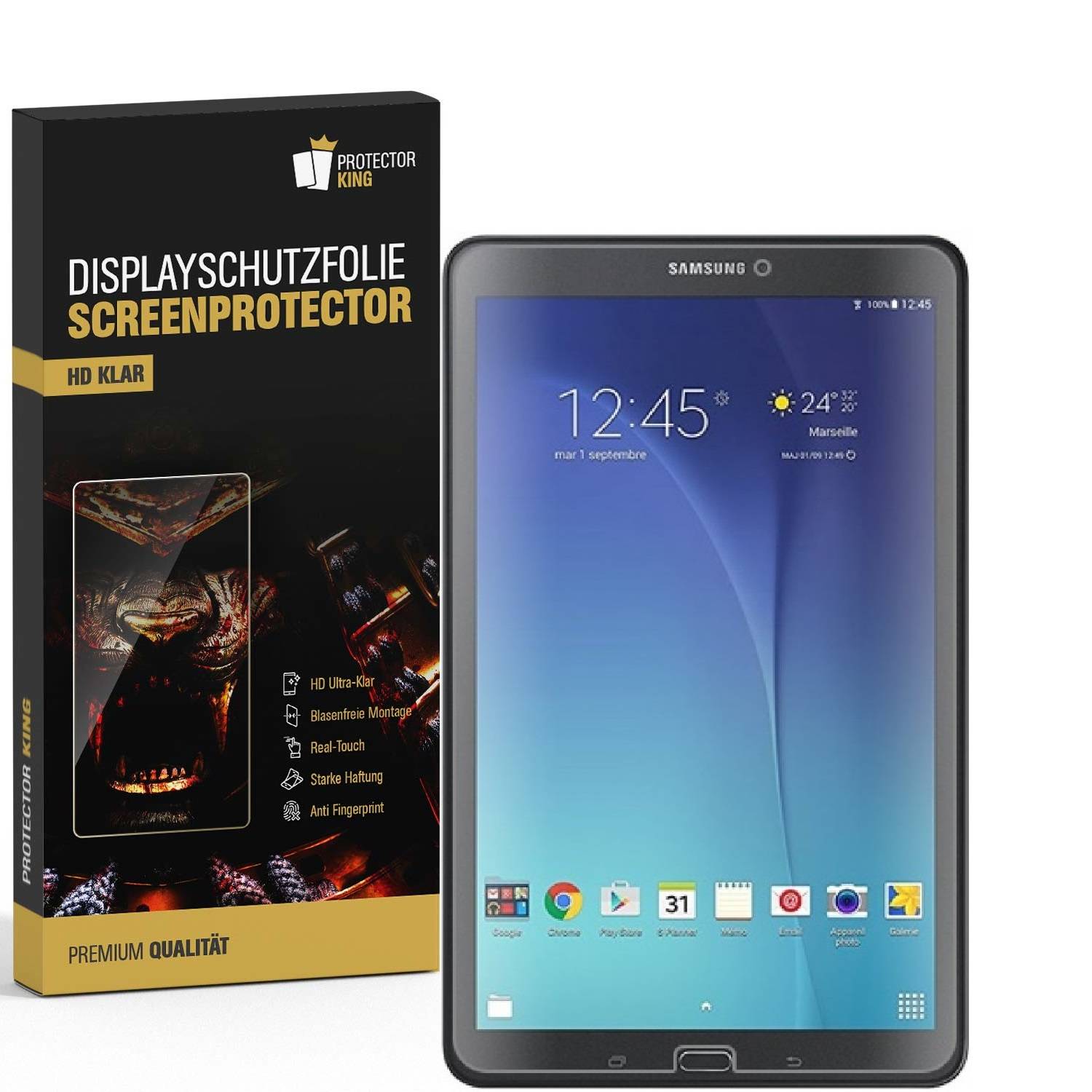 6x Displayschutzfolie für Samsung Galaxy Tab E 9.6 Displayfolie Schutzfolie KLAR