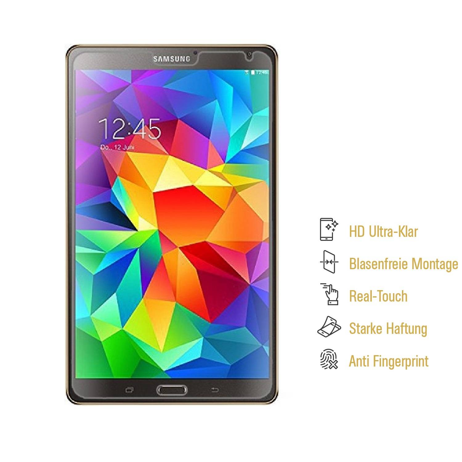 2x Displayfolie für Samsung Galaxy Tab S 8.4 Displayschutzfolie Schutzfolie KLAR