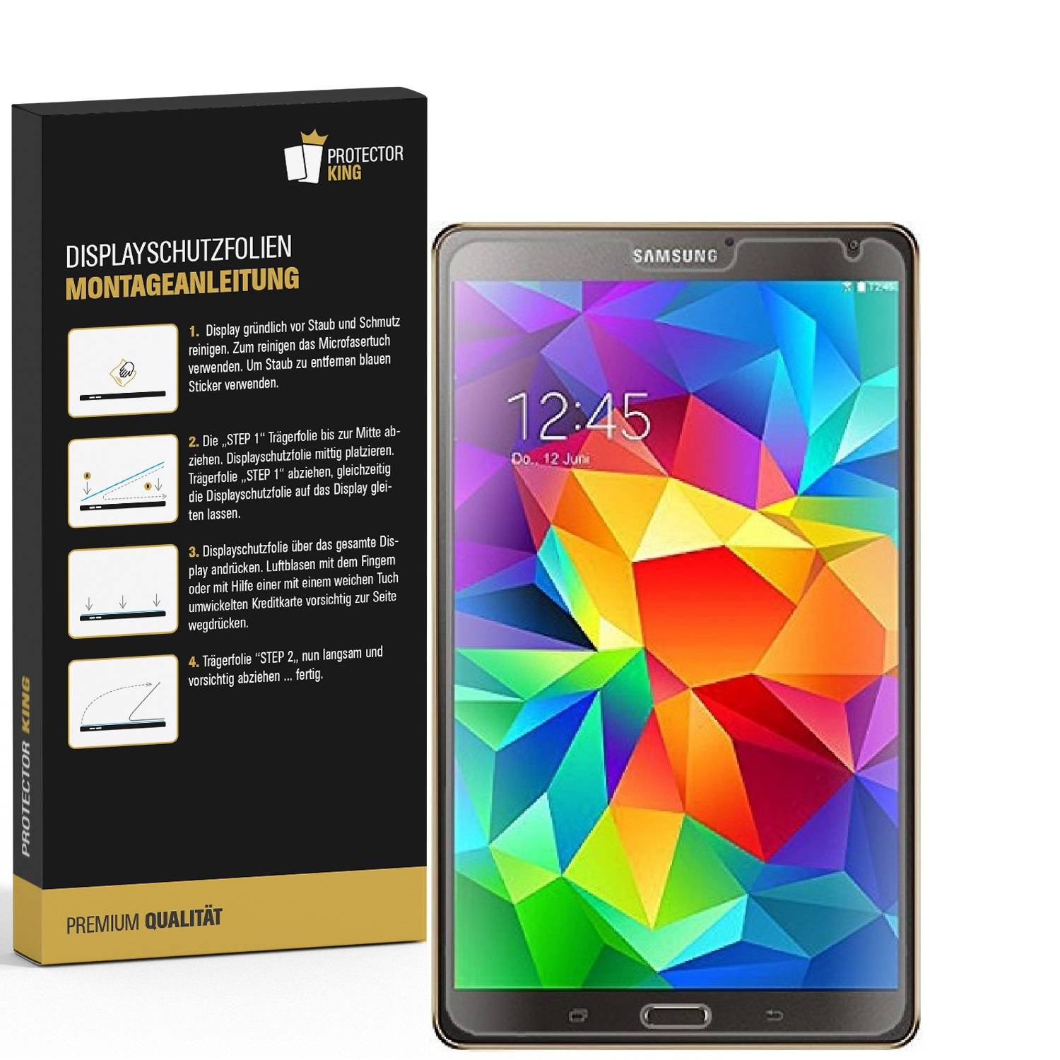 3x Displayfolie für Samsung Galaxy Tab S 8.4 Displayschutzfolie Schutzfolie KLAR