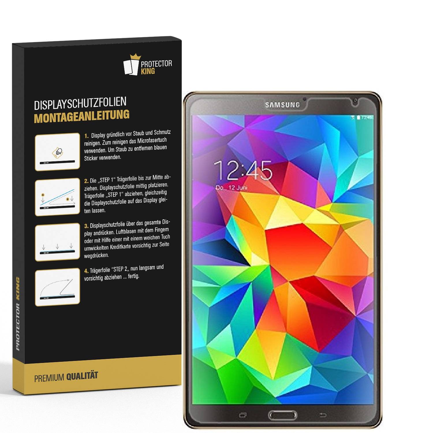 6x Displayfolie für Samsung Galaxy Tab S 8.4 Displayschutzfolie ANTI-REFLEX MATT