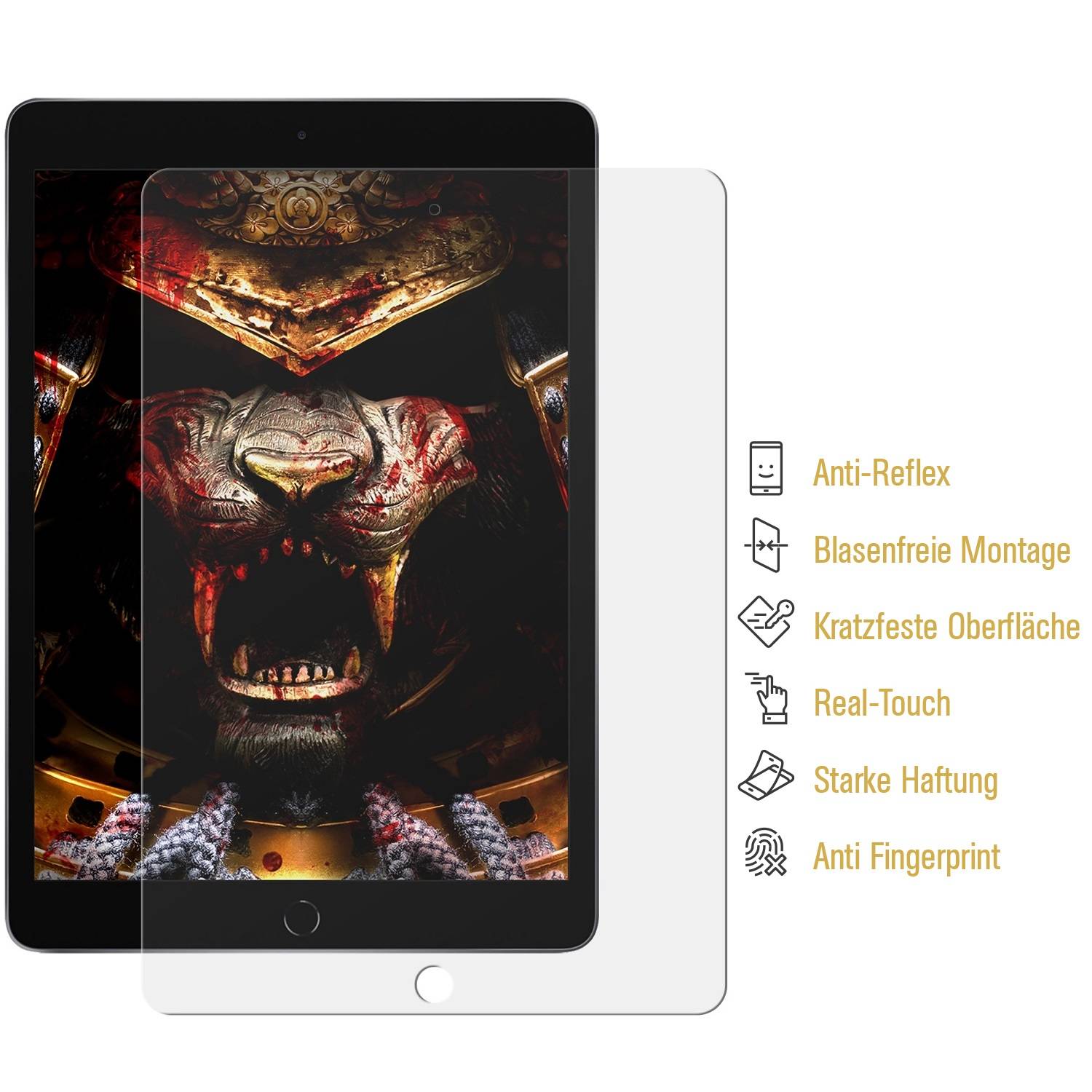 6x 9H Panzernanoglas für Apple iPad Mini 2 MATT ANTI-REFLEX FLEXIBLER Displayschutz Schutzglas Panzerglas Schutzfolie