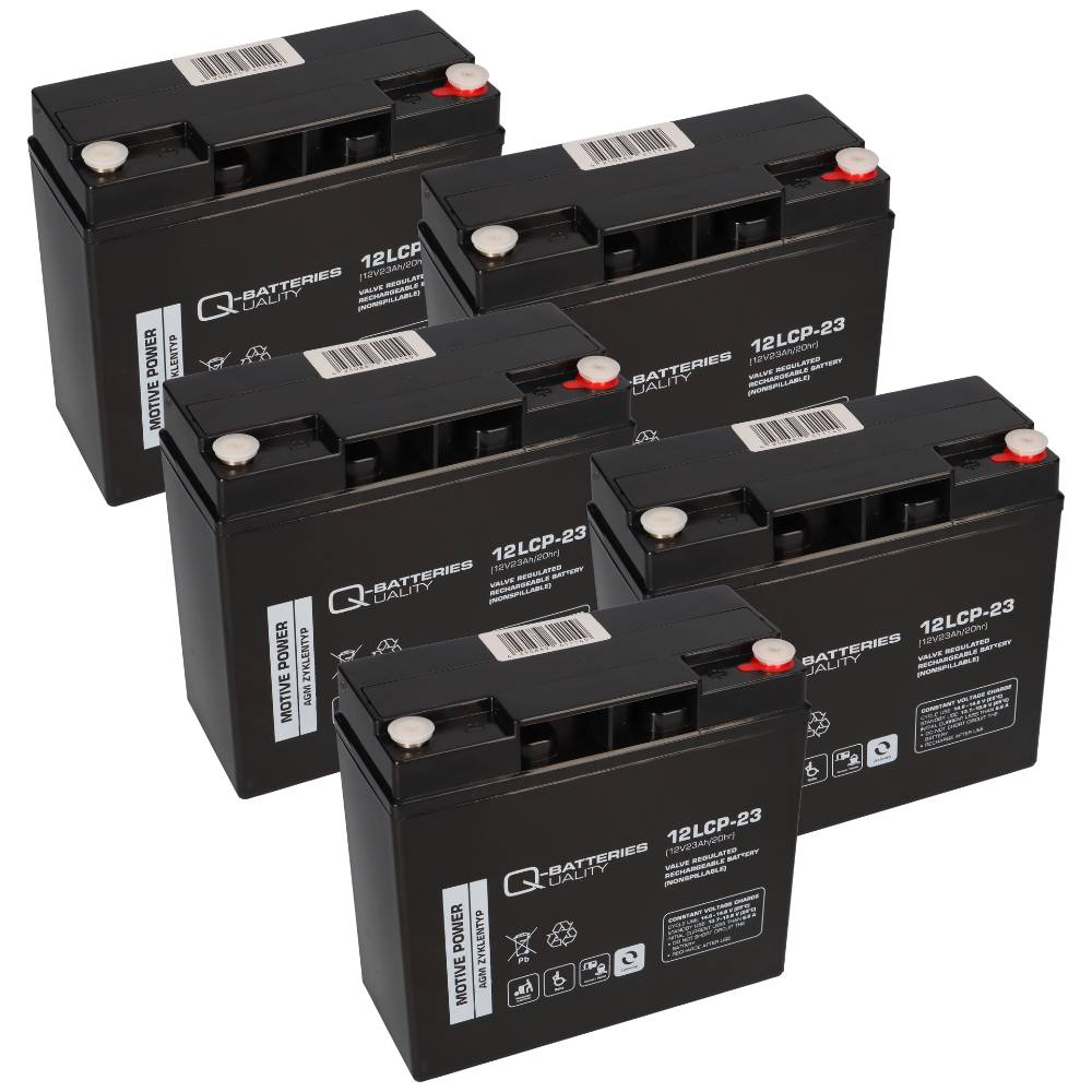 60V 23Ah Akku-Satz für LuXXon E2100 E3800 E4800 – 5x Q-Batteries