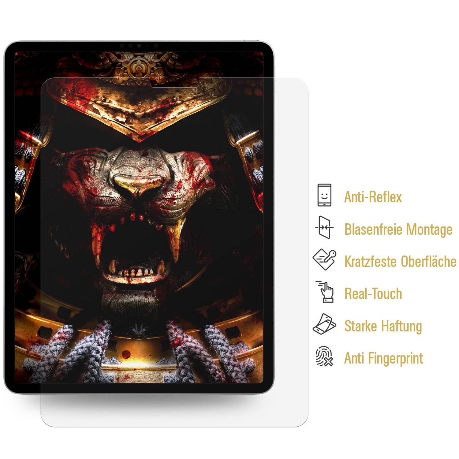 3x Panzerfolie für iPad 10.2 8 Gn. Displayschutz Schutzfolie MATT ANTI-REFLEX/ ANTI-SHOCK/ ANTI-KRATZ/ ANTI-BRUCH/ ANTI-SCHMUTZ