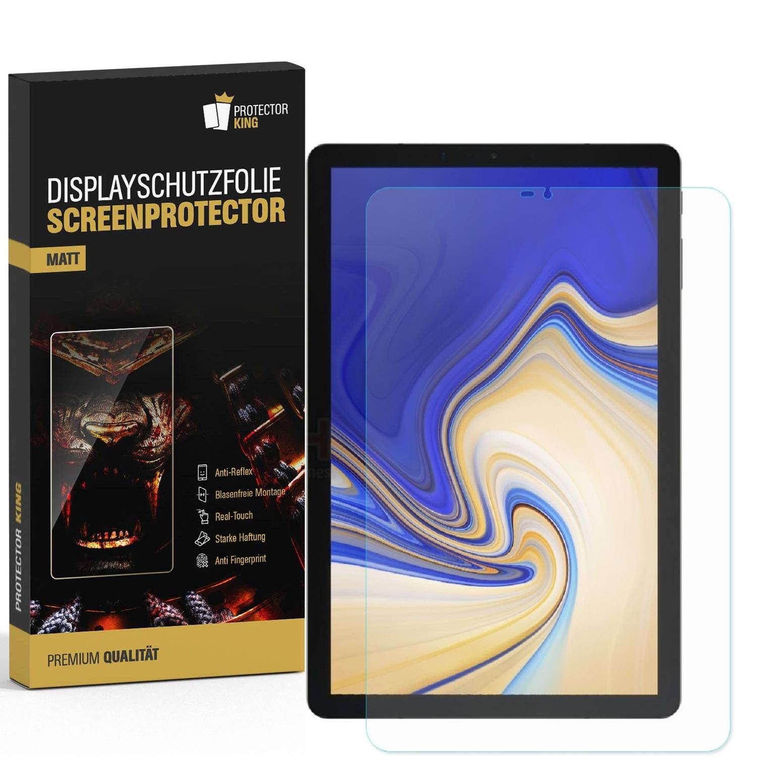 3x Displayfolie für Samsung Galaxy Tab S4 10.5 ANTI-REFLEX Displayschutz MATT