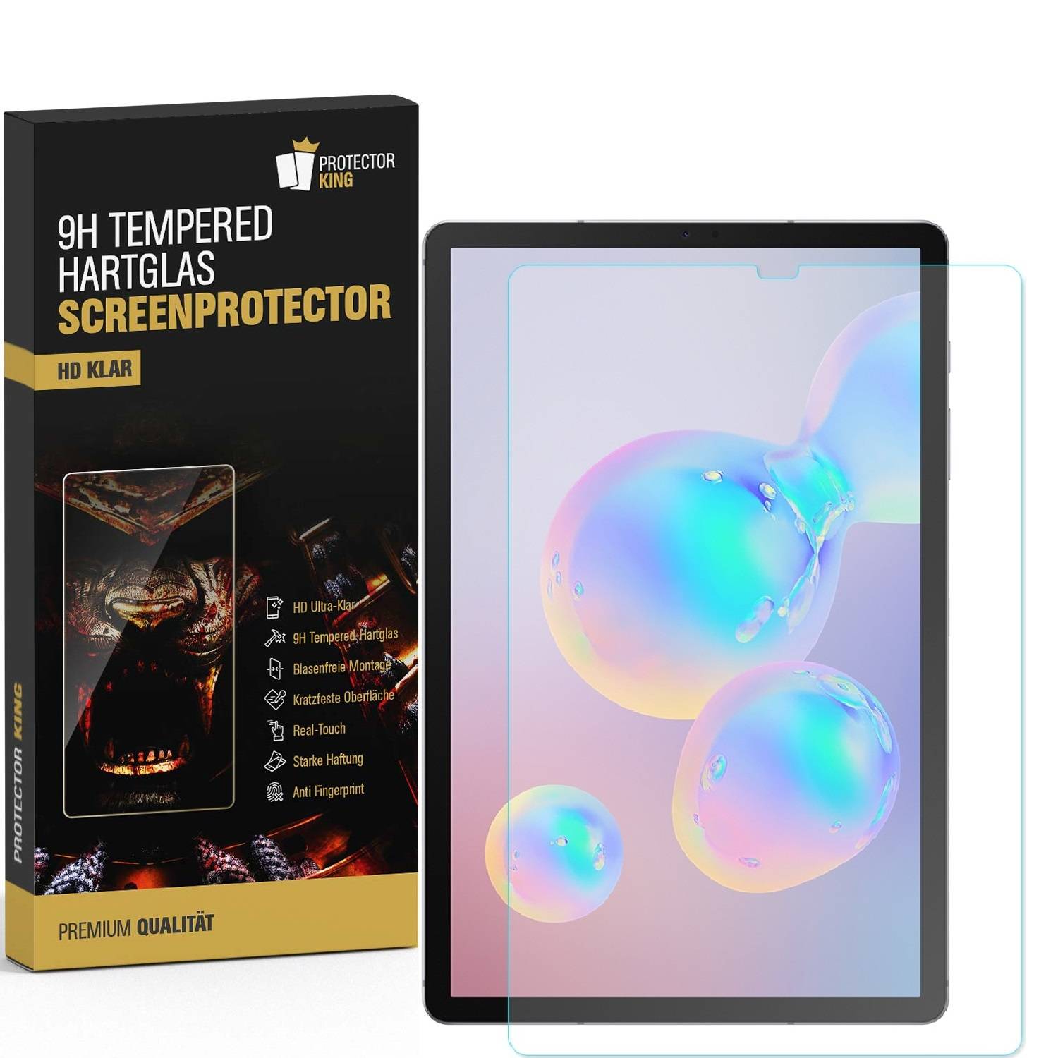 6x 9H Panzerglas für Samsung Galaxy Tab S5e Displayschutz Schutzglas Panzerfolie Schutzfolie Displayglas Hartglas echtes Tempered Sicherheitsglas