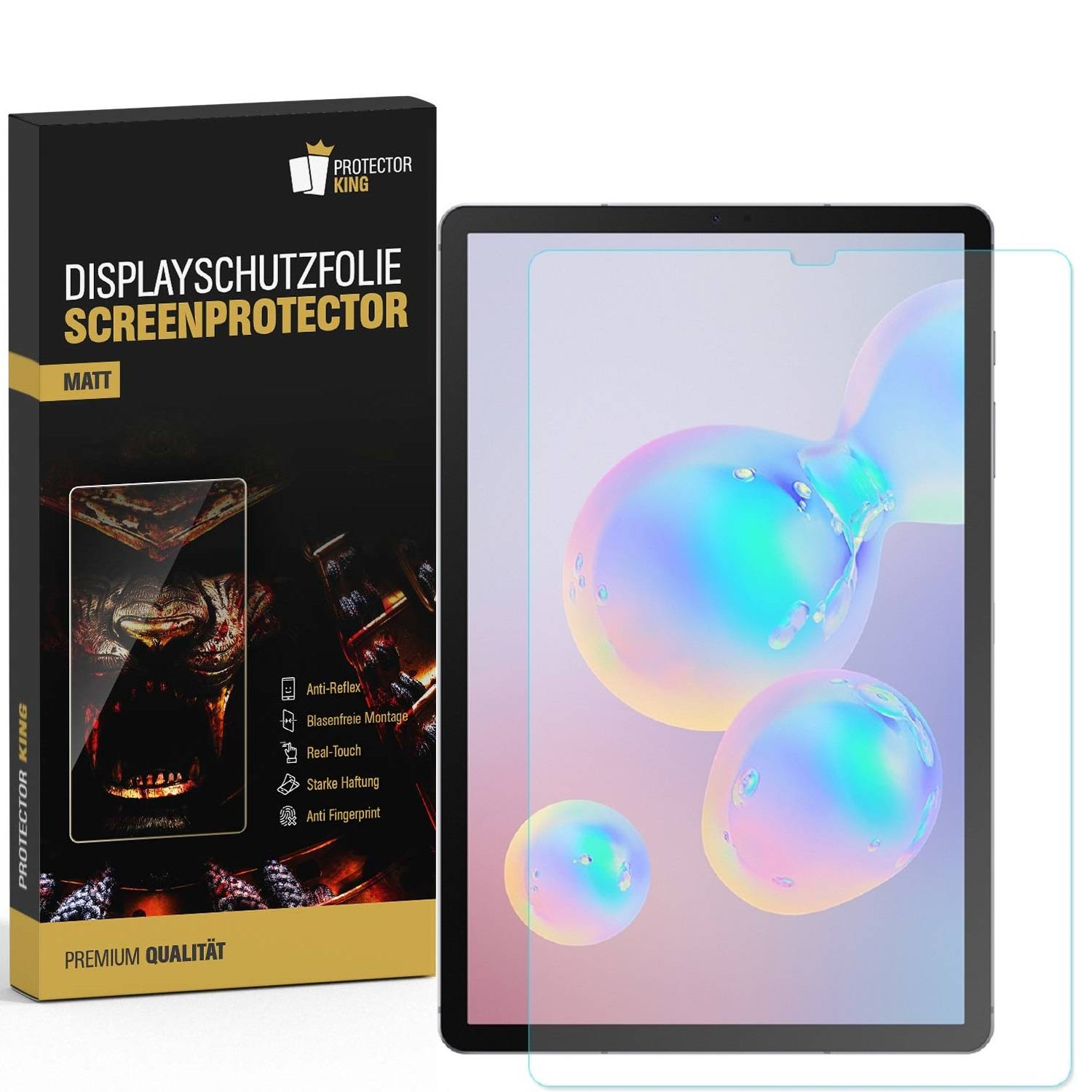 2x Displayfolie für Samsung Galaxy Tab S6 Lite ANTI-REFLEX Displayschutzfolie MATT