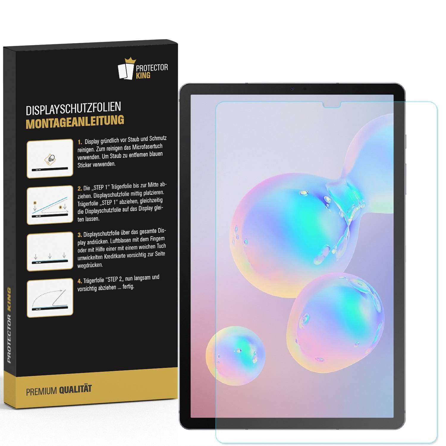 4x Displayfolie für Samsung Galaxy Tab S6 Displayschutzfolie ANTI-REFLEX MATT