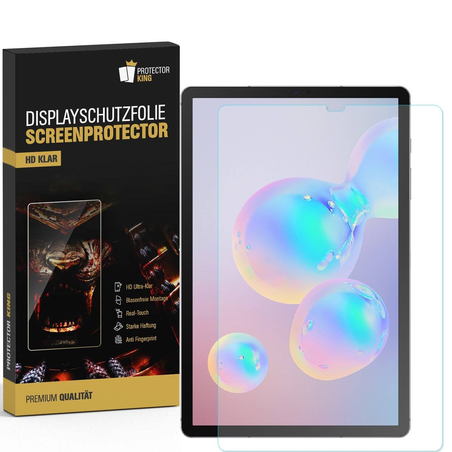 3x Premium Schutzfolie für Samsung Galaxy Tab S6 Displayschutzfolie Displayfolie HD KLAR