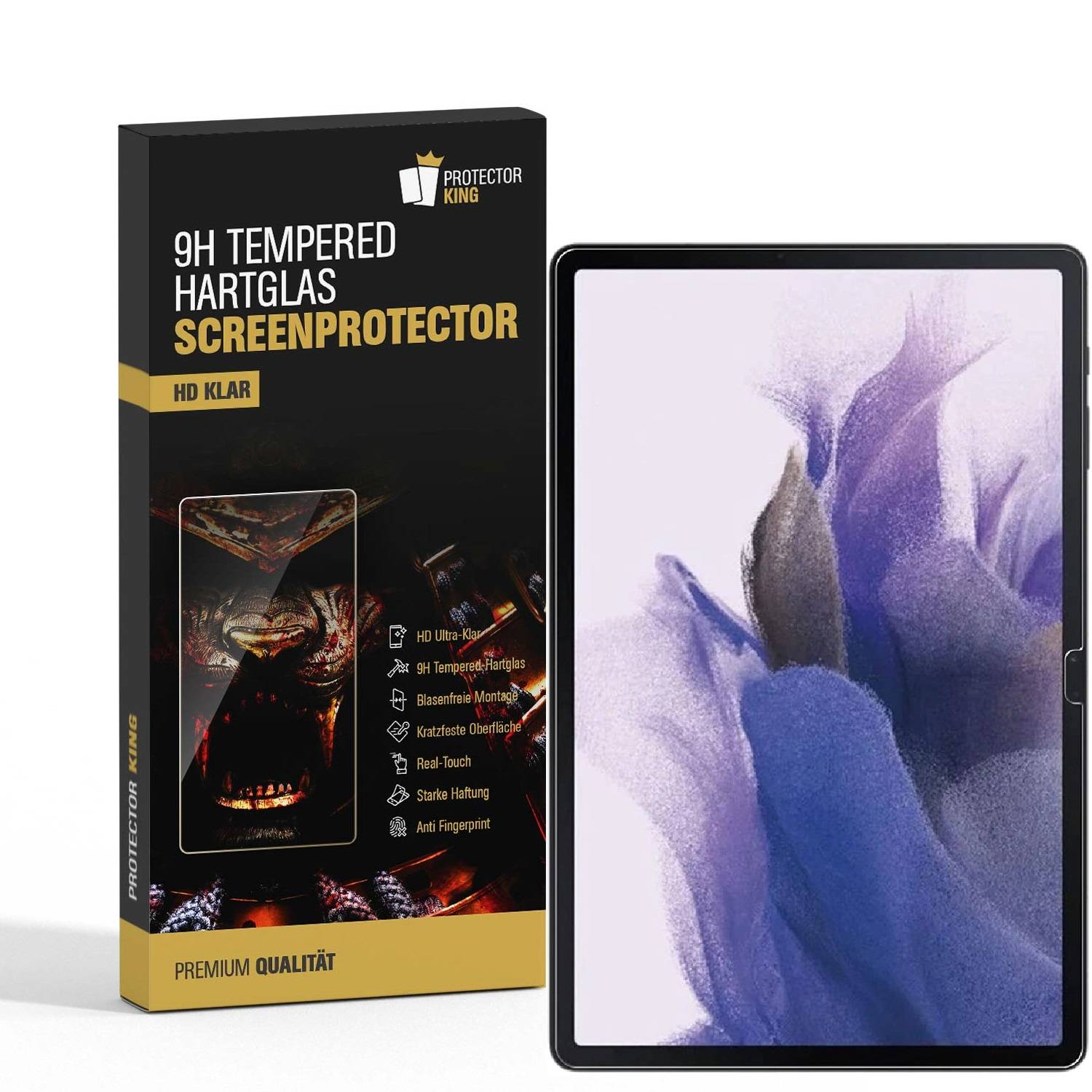 3x 9H Panzerglas für Samsung Galaxy Tab S9 FE Plus 3D KLAR Tempered GlassDisplayschutz Schutzglas Schutzfolie Screen-Protector