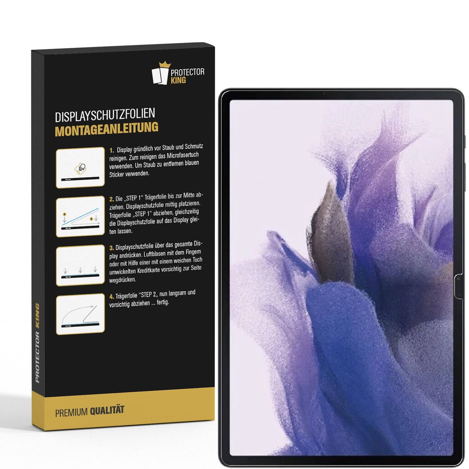 3x Displayfolie für Samsung Galaxy Tab S7 Plus ANTI-REFLEX Displayschutzfolie MATT Schutzfolie
