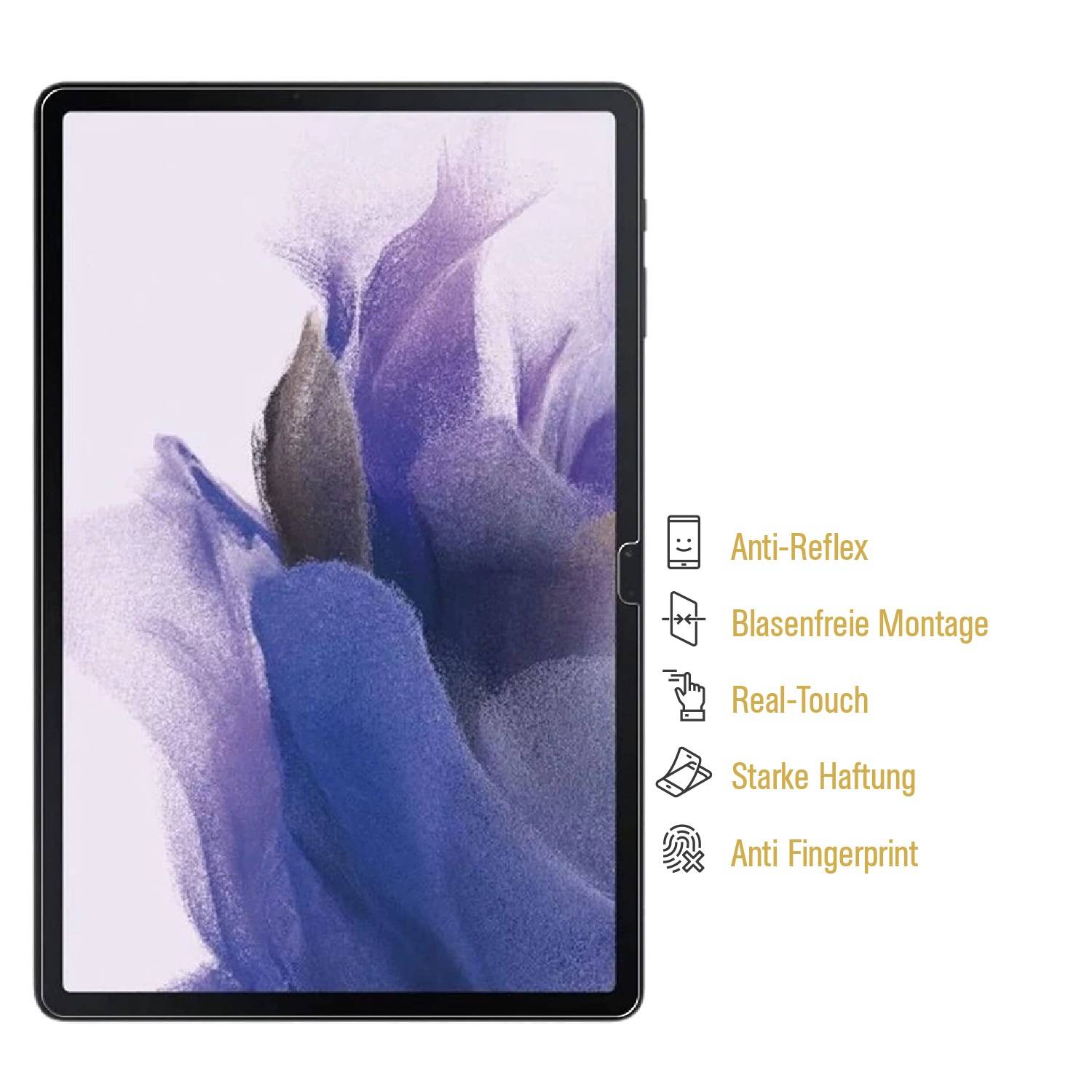 4x Displayfolie für Samsung Galaxy Tab S7 Plus ANTI-REFLEX Displayschutzfolie MATT Schutzfolie