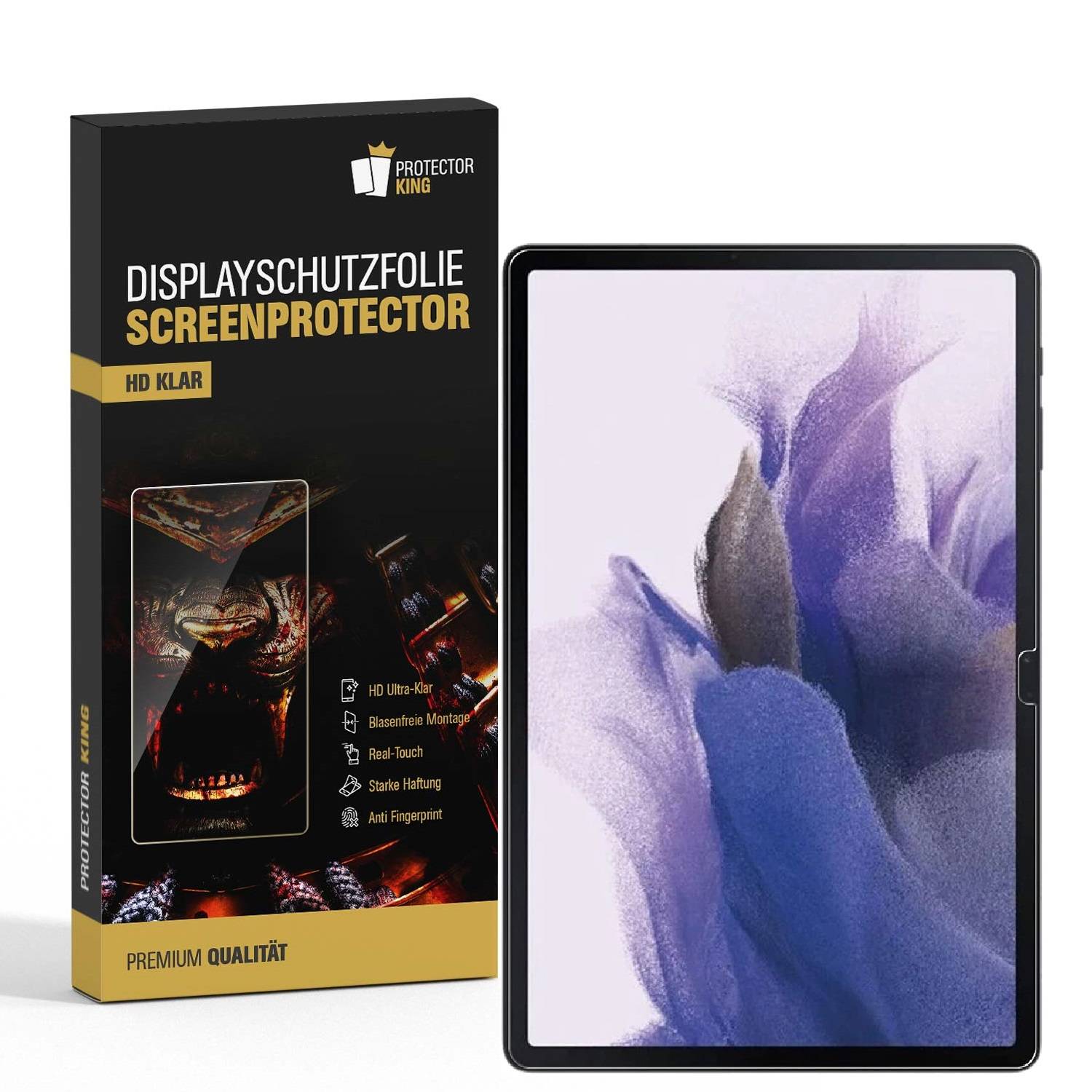 4x Displayfolie für Samsung Galaxy Tab S7 Plus FULL COVER Displayschutz HD KLAR Schutzfolie