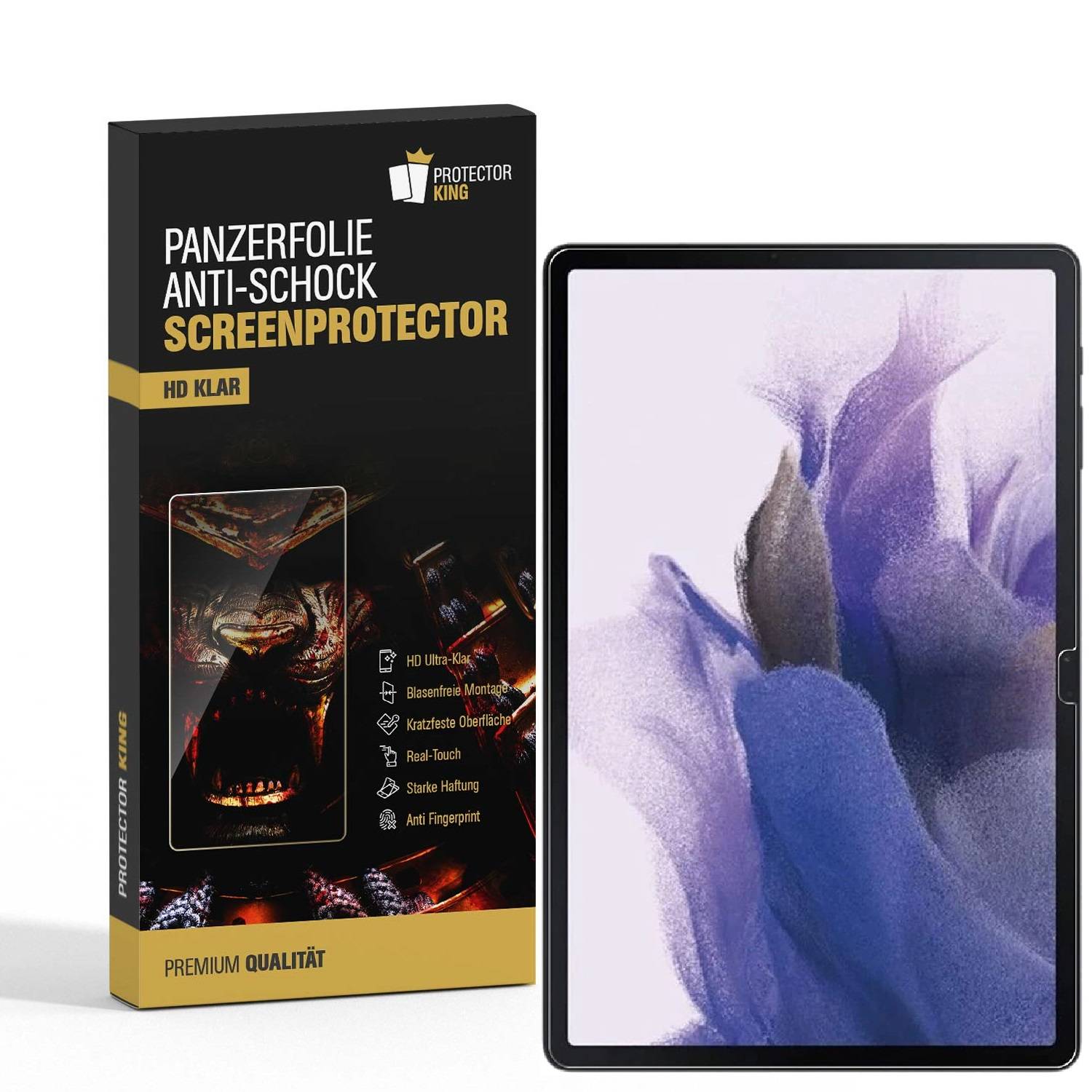 6x Panzerfolie für Samsung Galaxy Tab S7 Displayschutz Schutzglas HD KLAR Schutzfolie Panzerglas Kunststoff