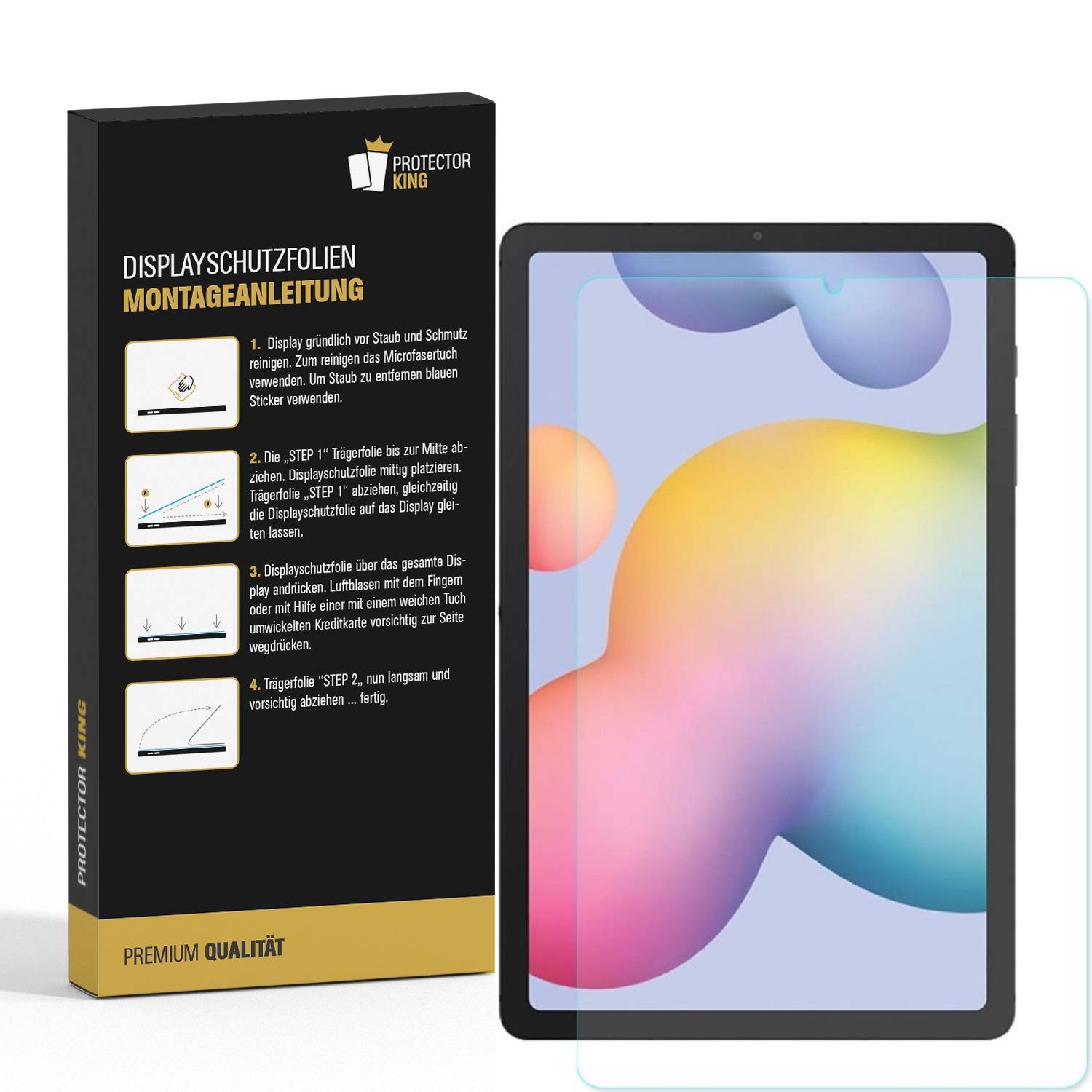 3x Panzerfolie für Samsung Galaxy Tab S6 Lite Displayschutzfolie MATT Schutzfolie