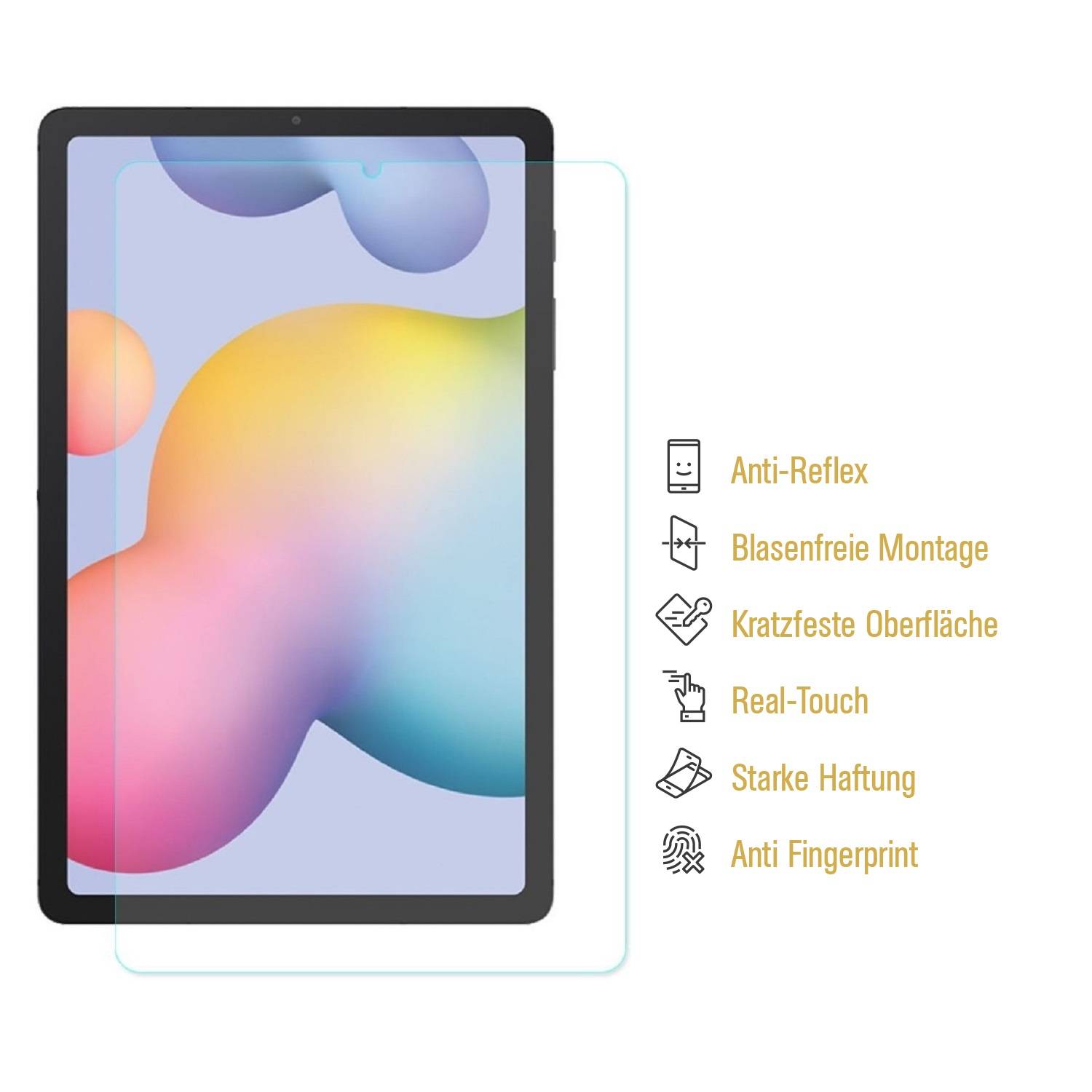 1x Panzerfolie für Samsung Galaxy Tab S6 Lite Displayschutzfolie MATT Schutzfolie