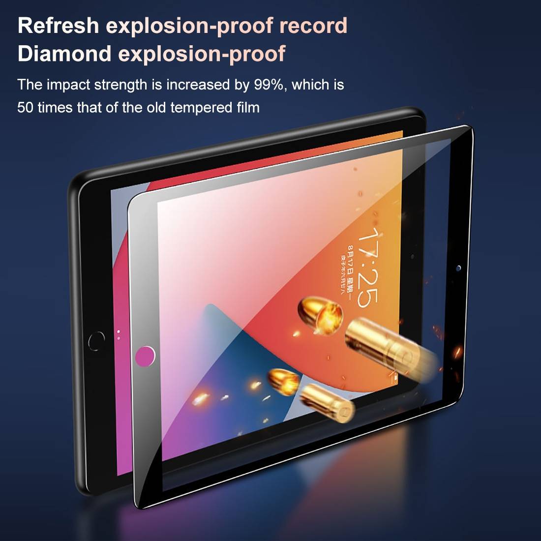 3x 9D Keramik für iPad Mini 1 FULL-COVER Panzerfolie Displayschutz Panzerschutz Schutzfolie Displayfolie Folie ANTI-SHOK ANTI-BRUCH-ANTI-STOß