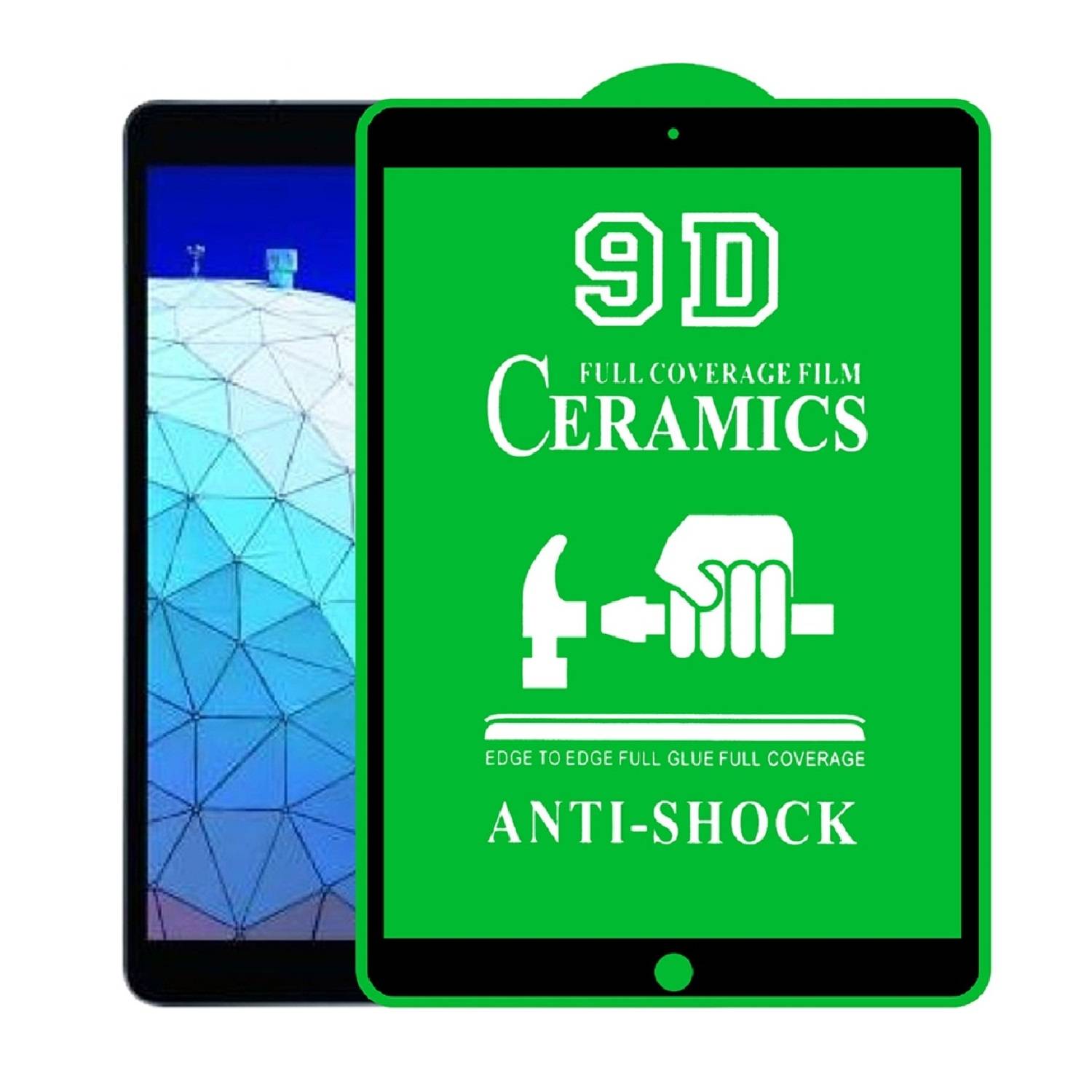 2x 9D Keramik-Glass für iPad Air 3 10.5 2019 FULL COVER 3D KLAR Panzerfolie Displayschutz Schutzfolie Ceramic Screen-Protector