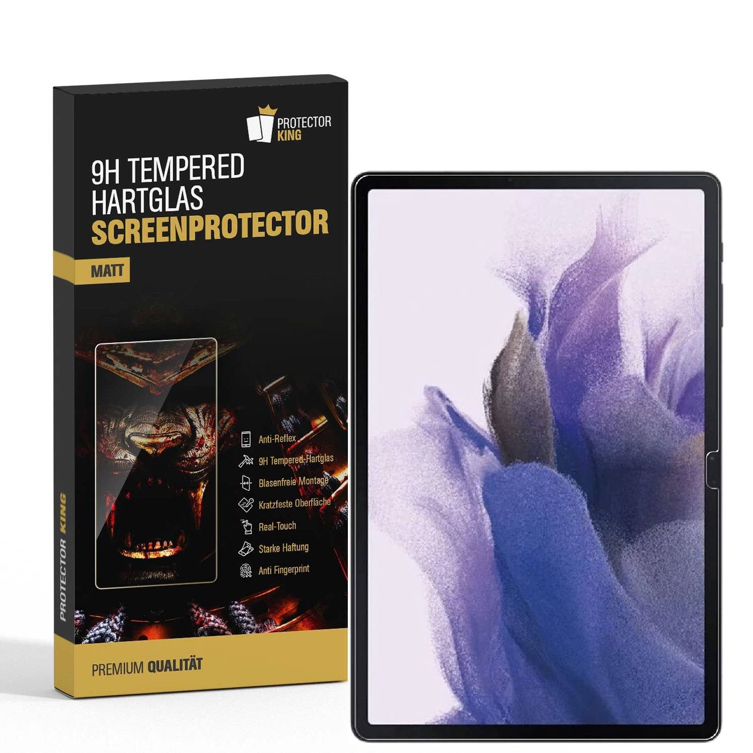 3x 9H Panzerglas für Samsung Galaxy Tab S7 FE Displayschutz Schutzglas Matt ENTSPIEGELT ANTI-REFLEX Schutzfolie Hartglas Panzerfolie Displayglas