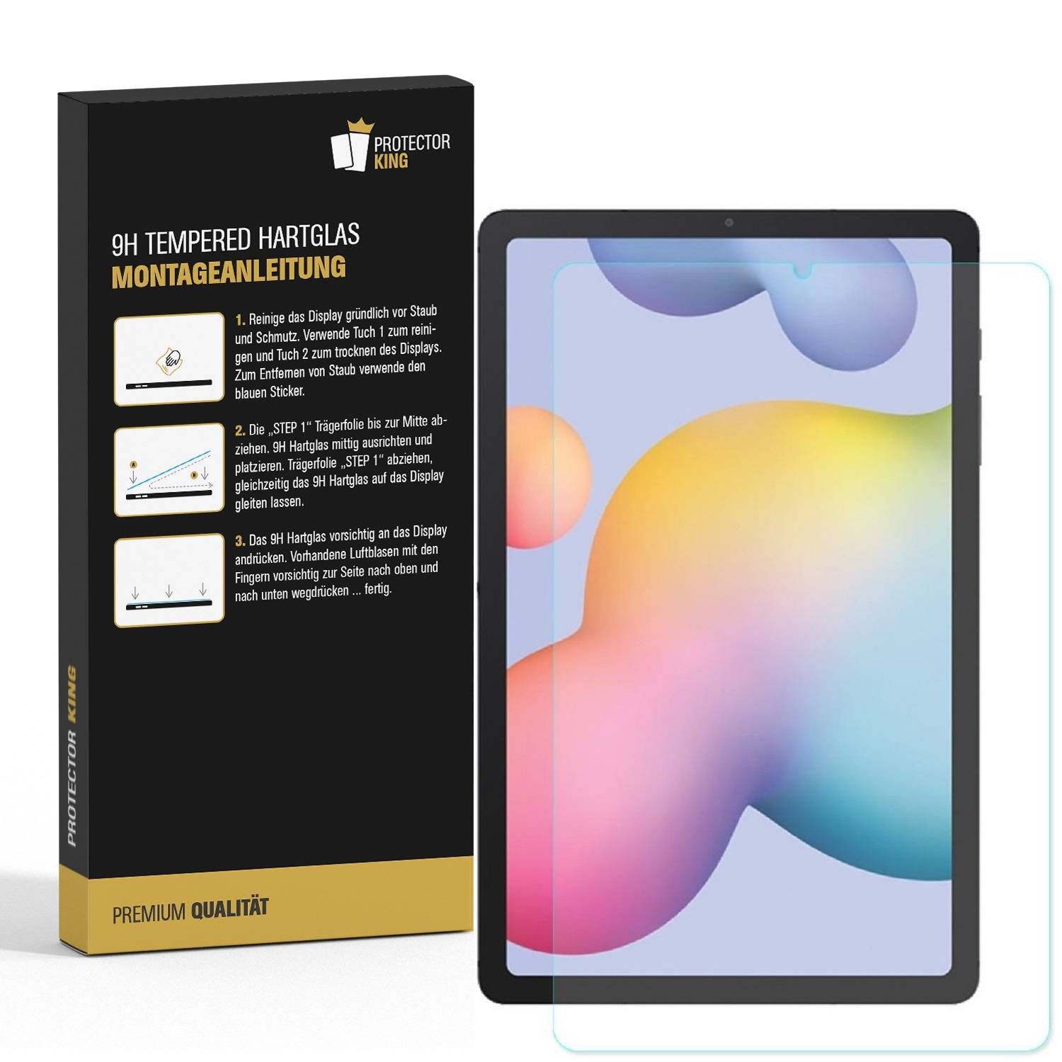 1x 9H Hartglas für Samsung Galaxy Tab S6 Lite Panzerfolie Displayschutz MATT Panzerglas Schutzfolie Schutzglas