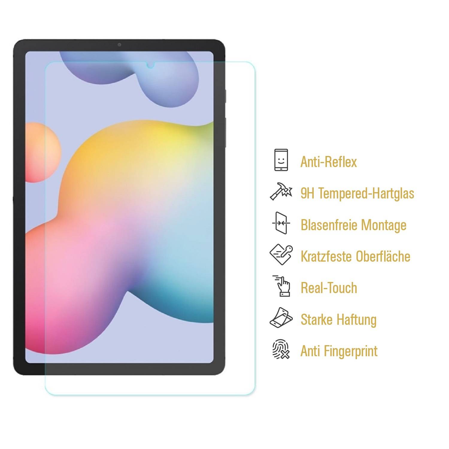 3x 9H Hartglas für Samsung Galaxy Tab S6 Lite Panzerfolie Displayschutz MATT Panzerglas Schutzfolie Schutzglas