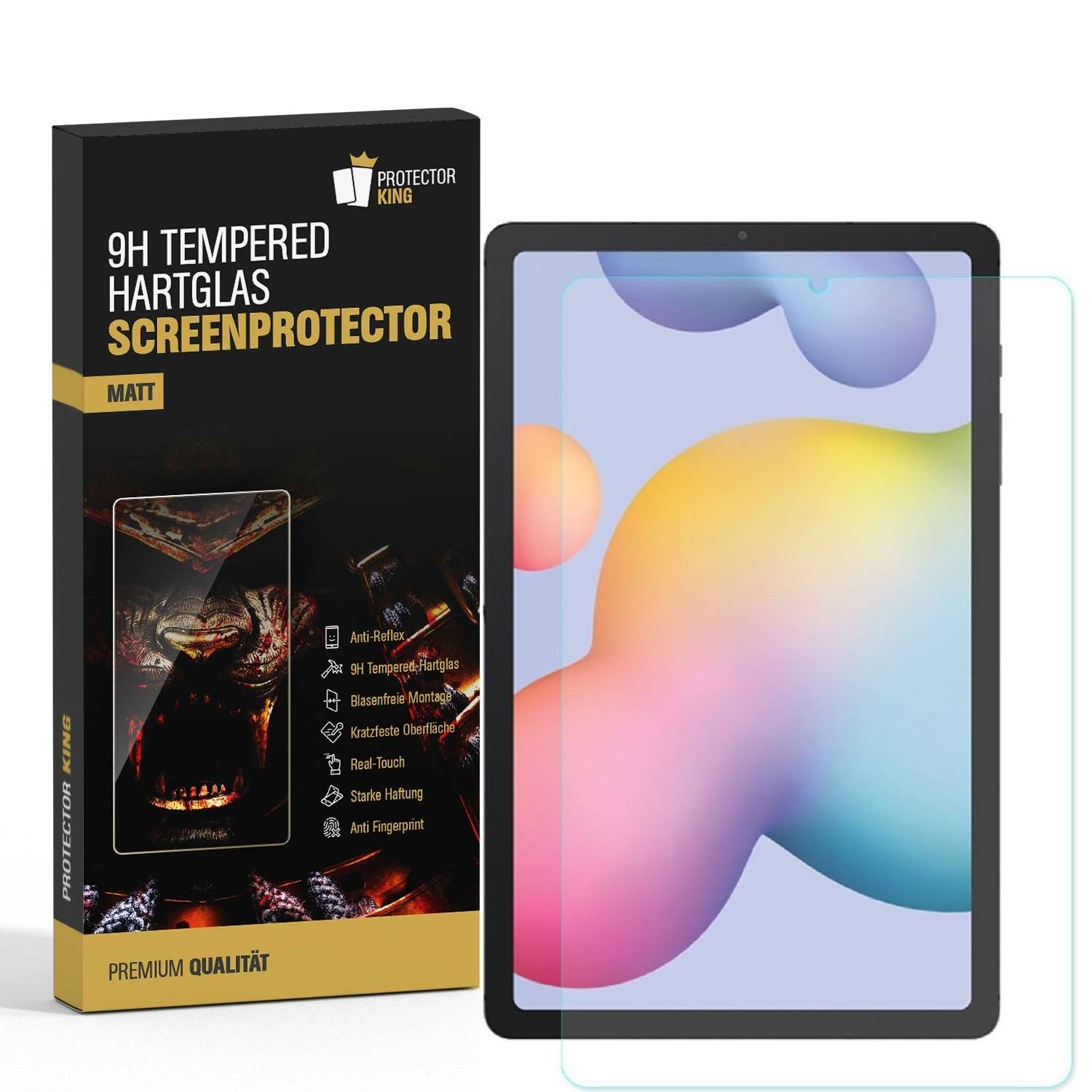 2x 9H Hartglas für Samsung Galaxy Tab S6 Lite Panzerfolie Displayschutz MATT Panzerglas Schutzfolie Schutzglas