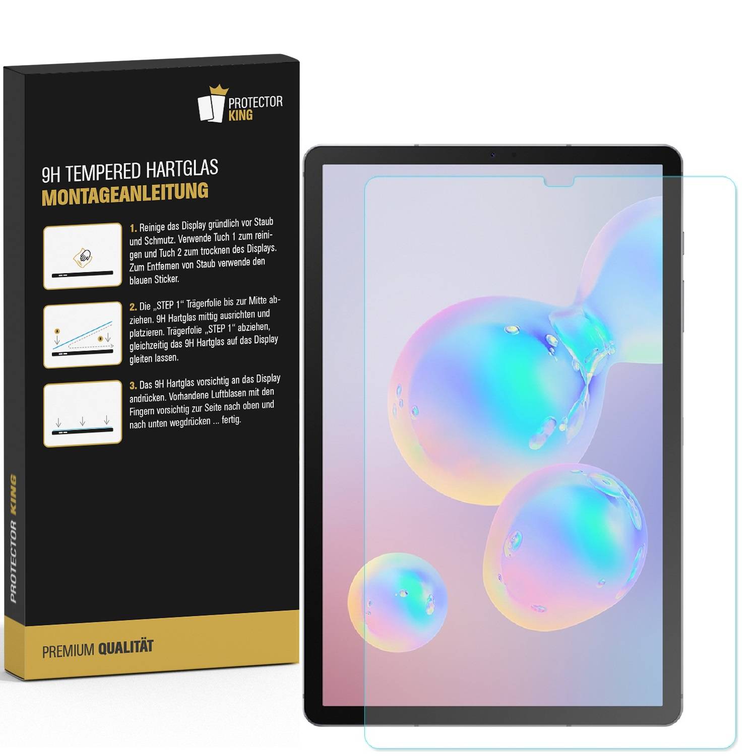 3x 9H Hartglas für Samsung Galaxy Tab S5E FULL COVER Panzerfolie Displayschutz MATT Panzerglas Schutzfolie Schutzglas ANTI-REFLEX ENTSPIEGELT
