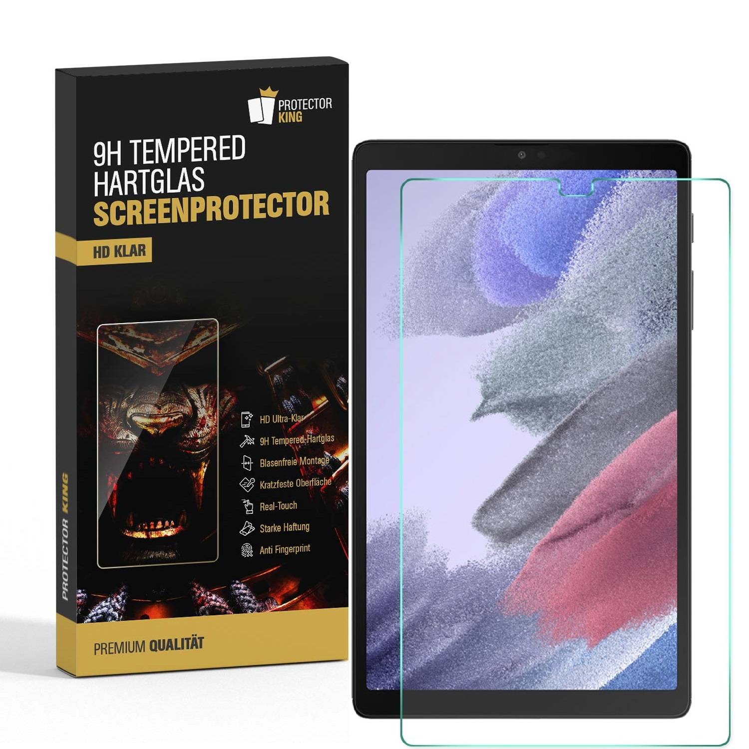 1x 9H Panzerglas für Samsung Galaxy Tab A7 Lite Displayschutz Schutzglas Panzerfolie Schutzfolie Hartglas Displayglas Tempered Glasfolie