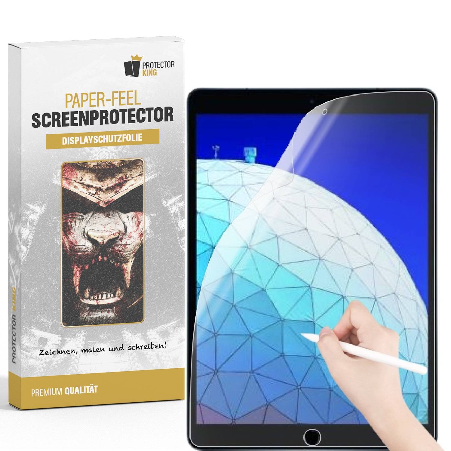 6x Paperfeel für iPad Air 3 10.5 Displayschutz Schreiben Malen Skizzieren matt Anti-Reflex entspiegelt Screen-Protector